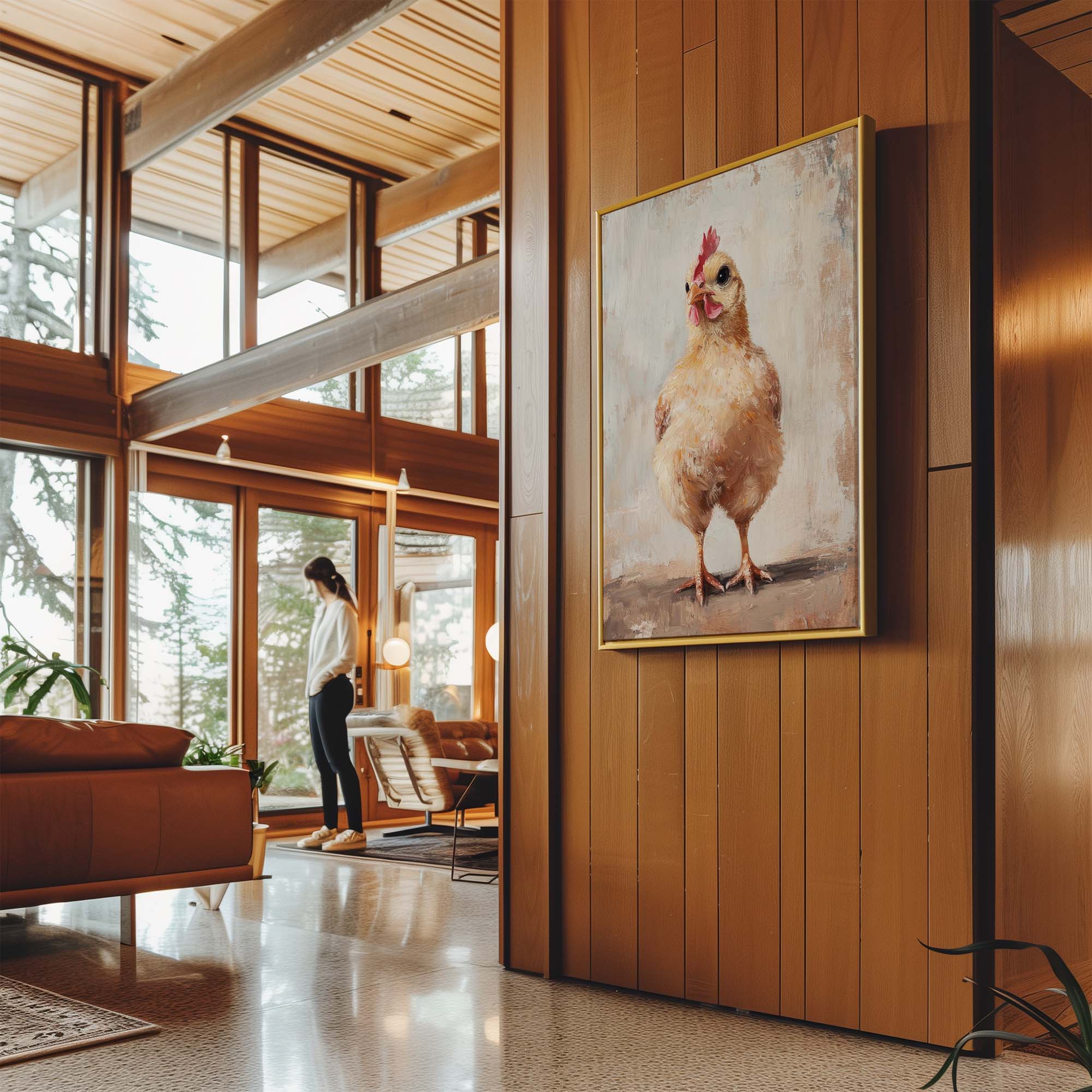 Barnyard Hen Canvas Print