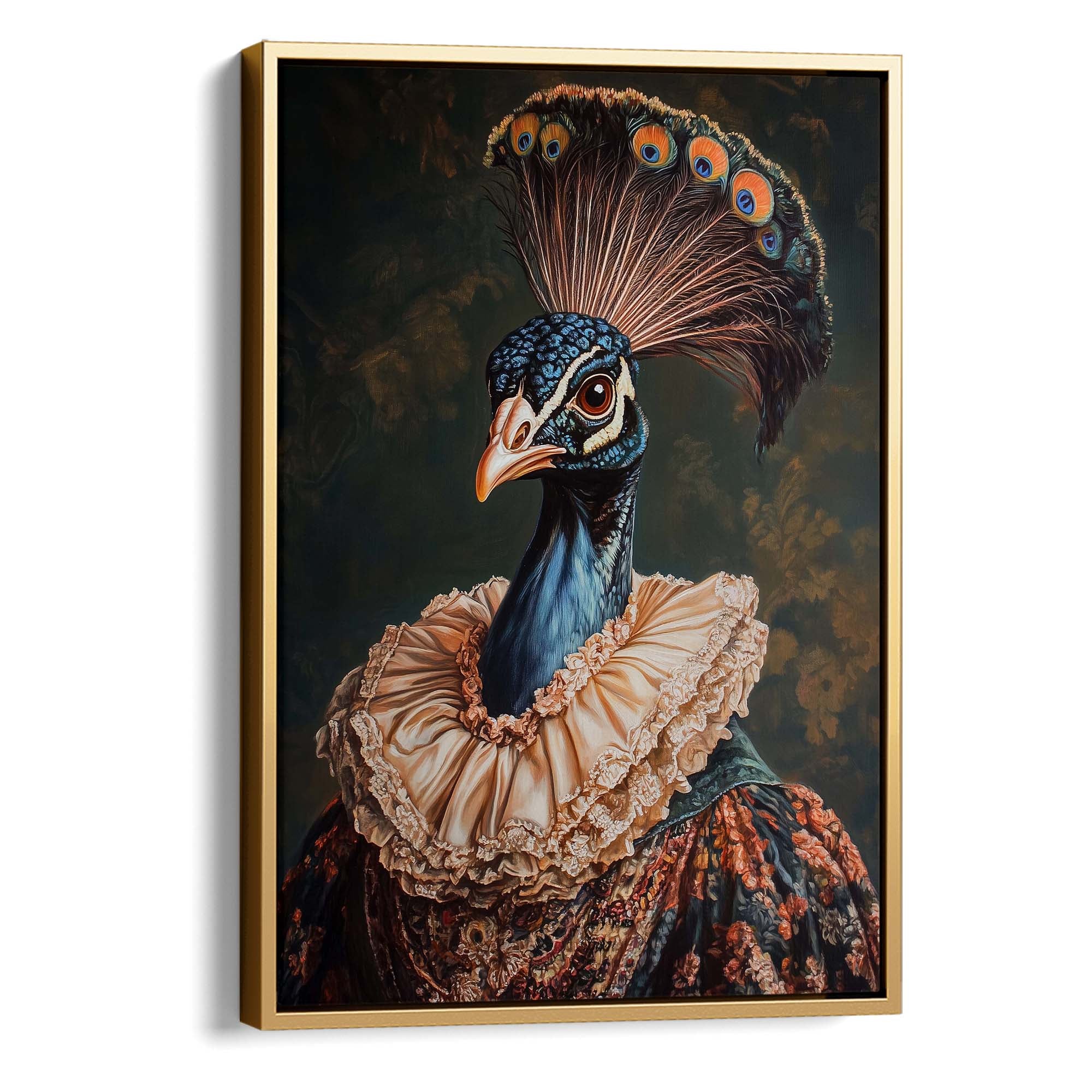 Baroque Peacock No2 Canvas Print Canvas Art Wildfrog Art