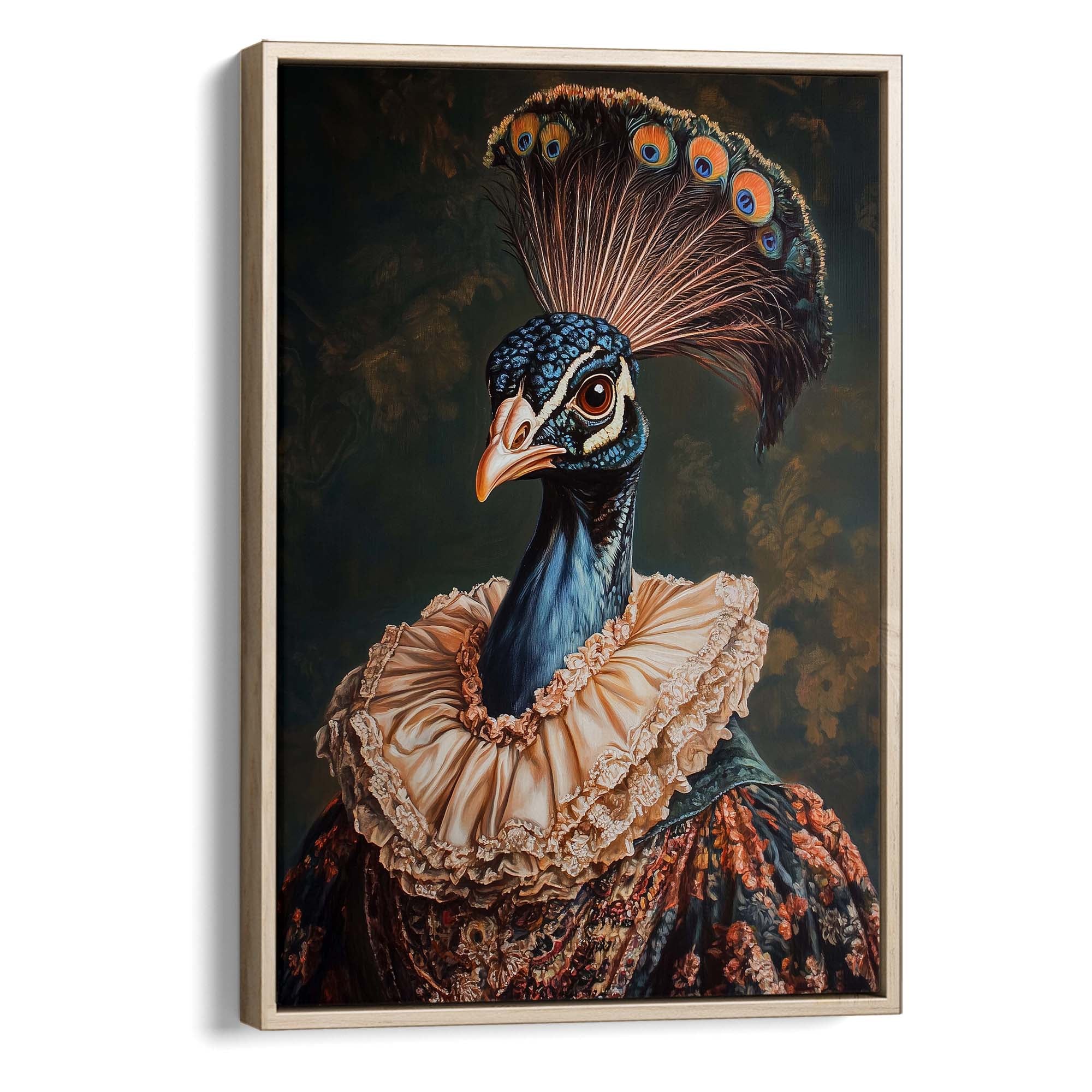 Baroque Peacock No2 Canvas Print Canvas Art Wildfrog Art