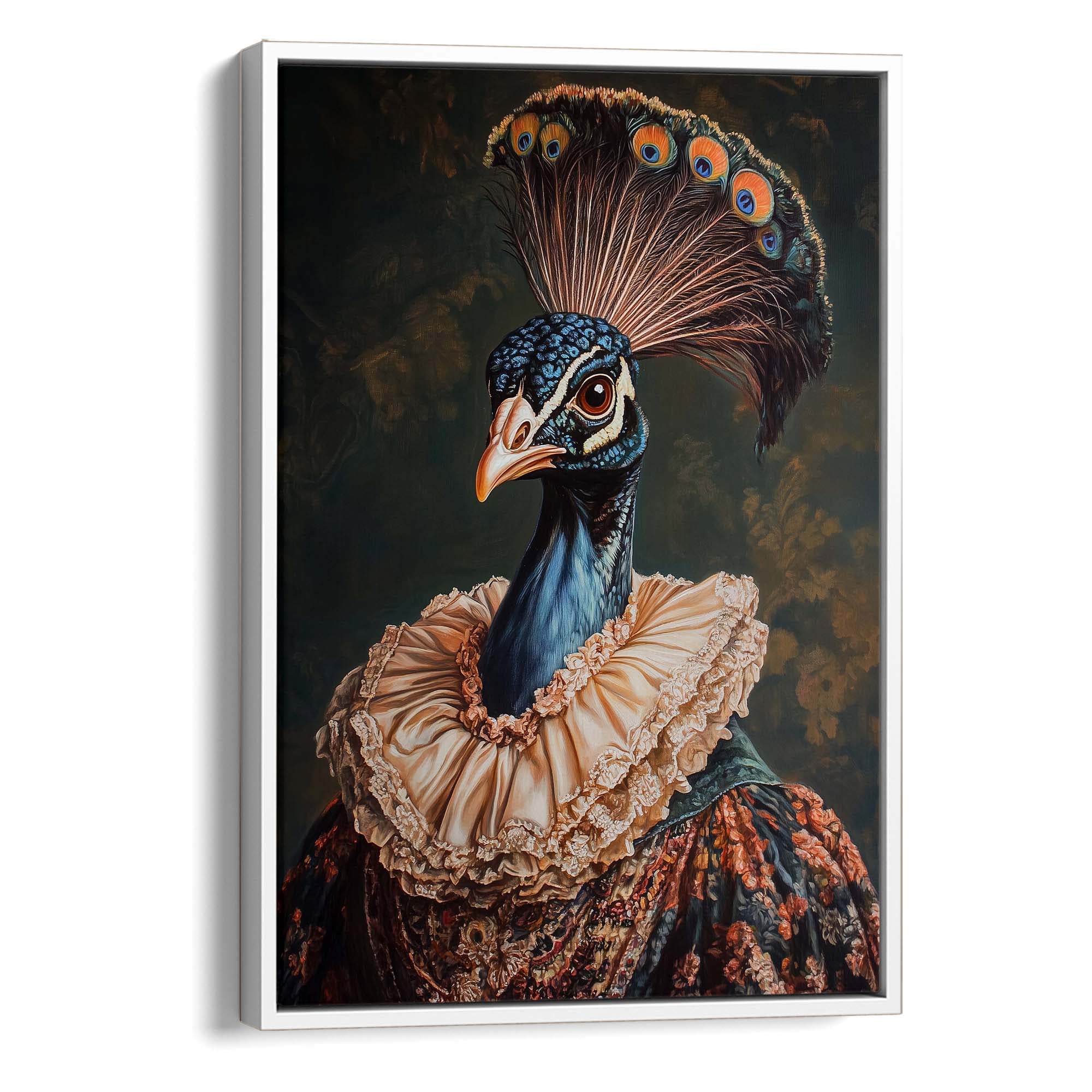 Baroque Peacock No2 Canvas Print Canvas Art Wildfrog Art