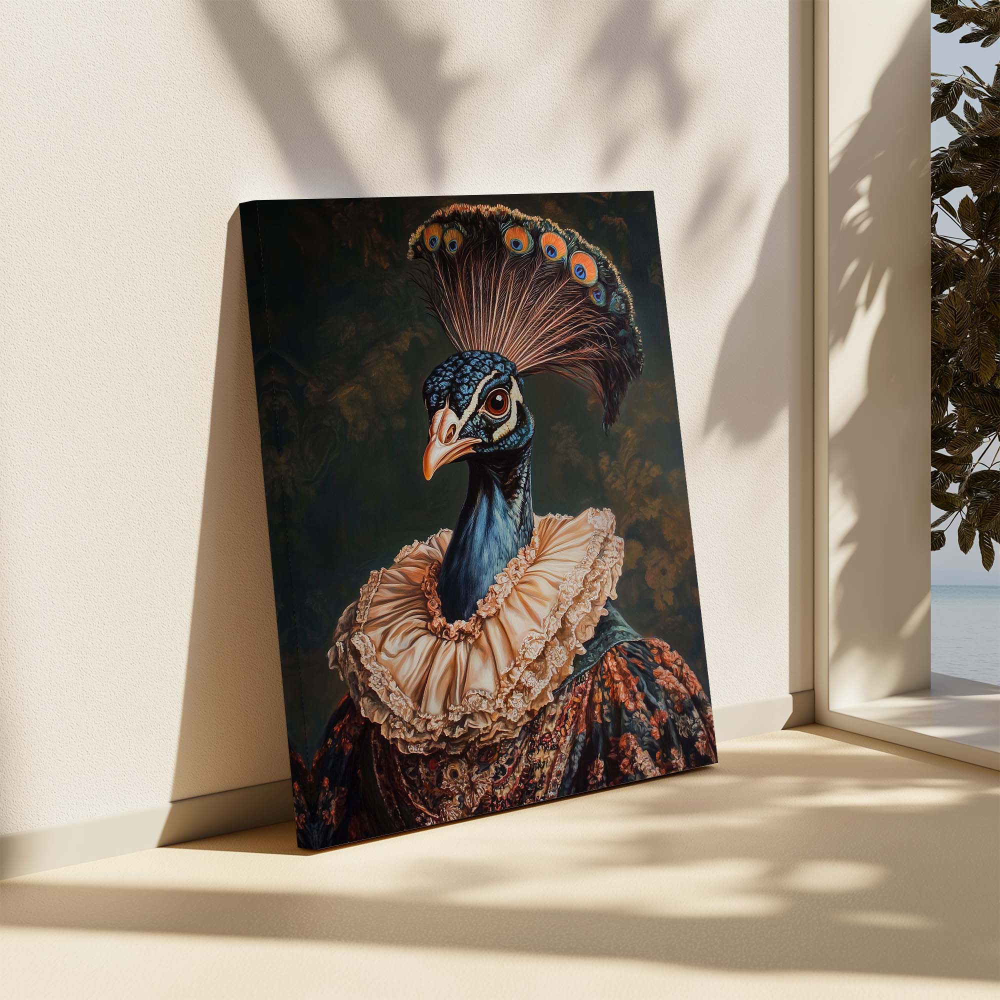 Baroque Peacock No2 Canvas Print Canvas Art Wildfrog Art