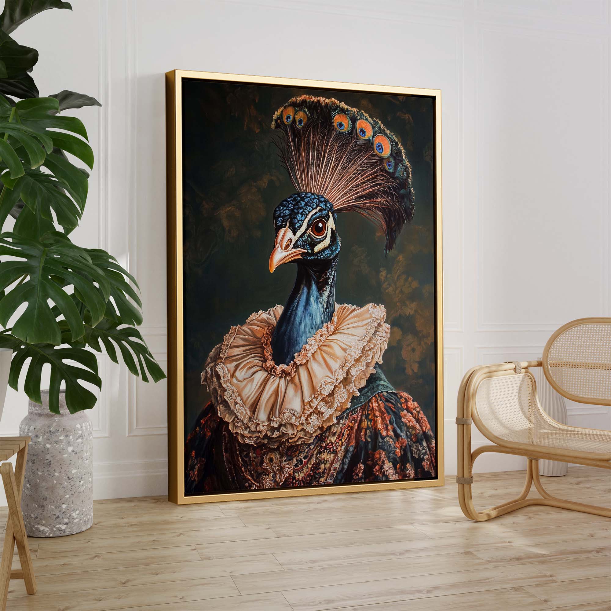 Baroque Peacock No2 Canvas Print Canvas Art Wildfrog Art