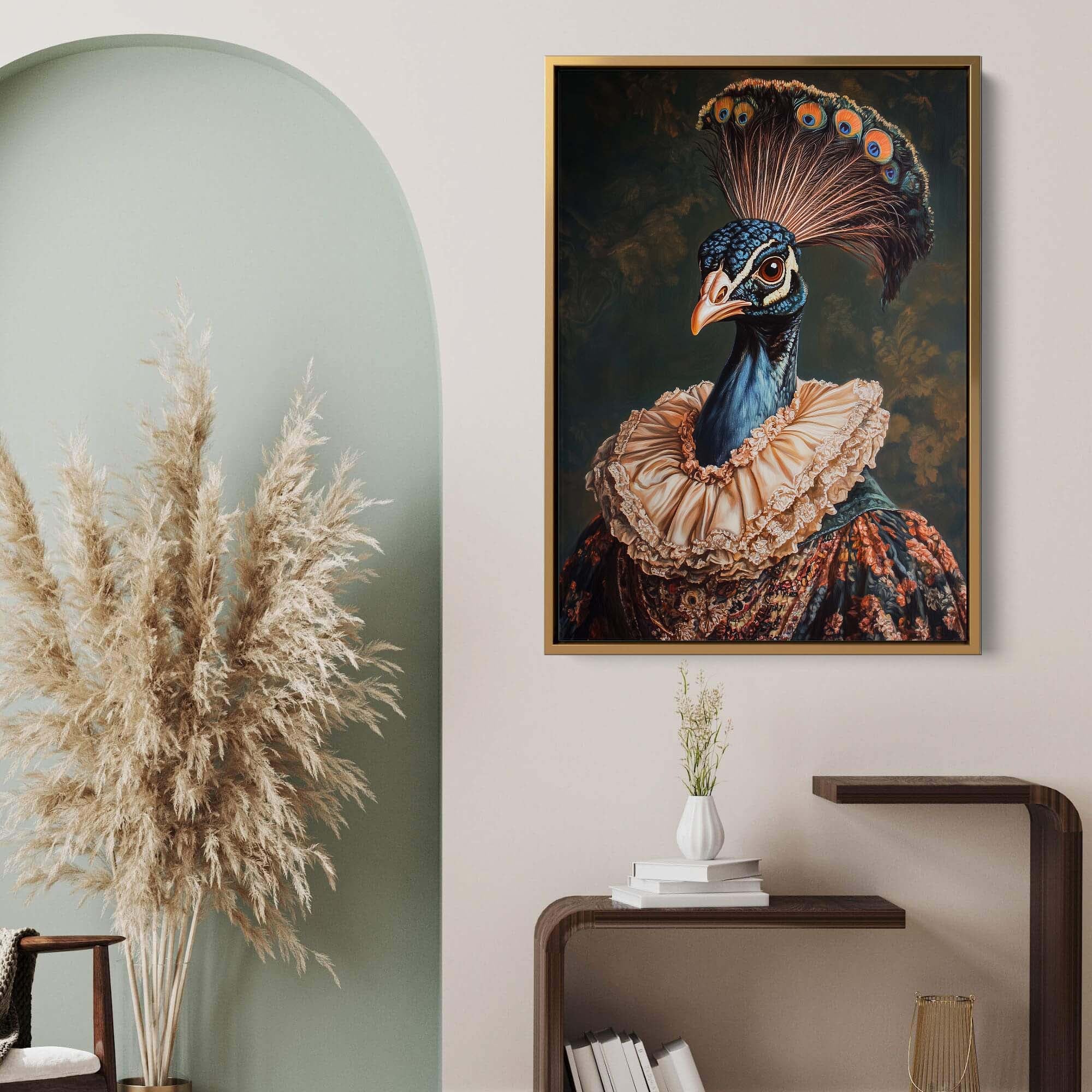 Baroque Peacock No2 Canvas Print Canvas Art Wildfrog Art