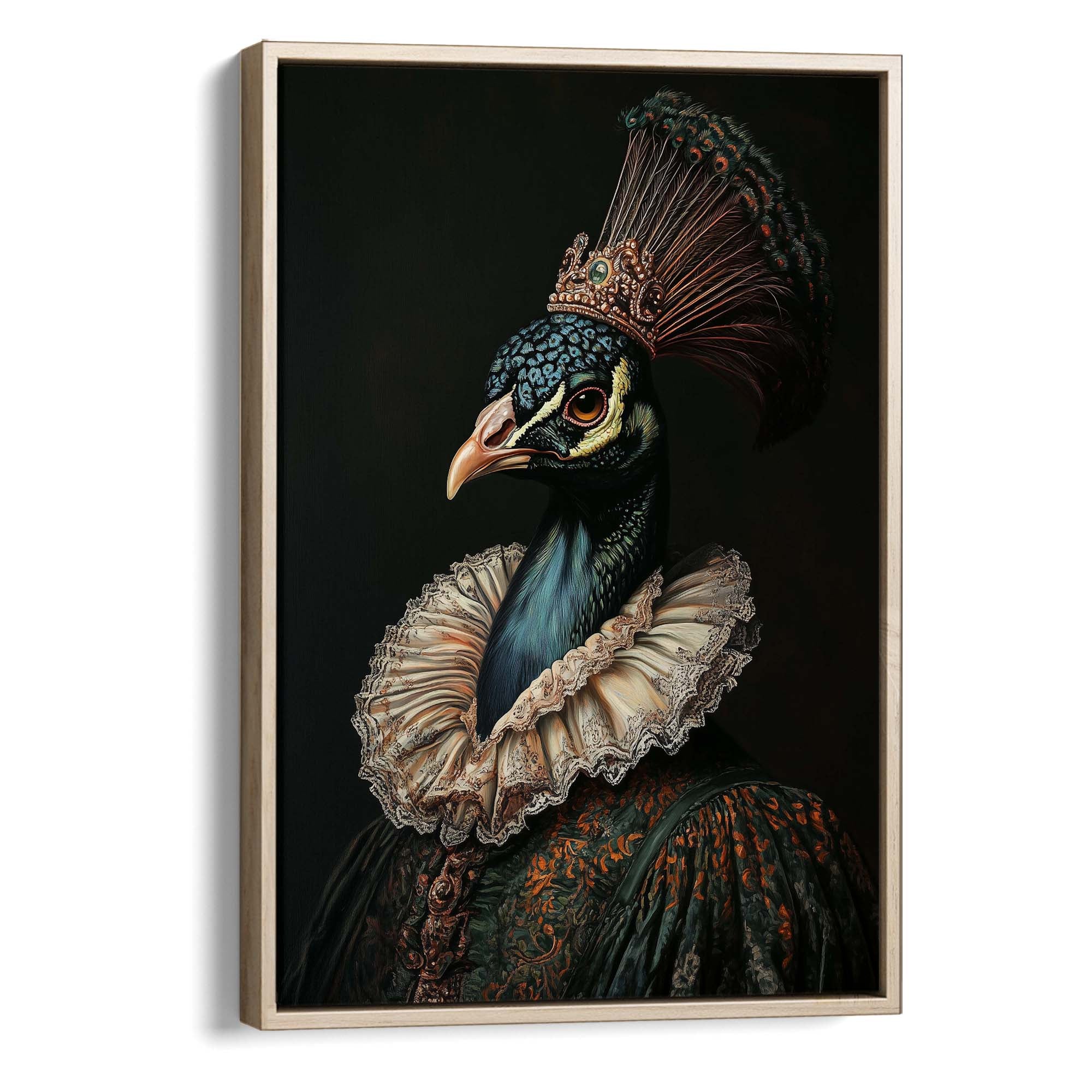 Baroque Peacock No3 Canvas Print Canvas Art Wildfrog Art