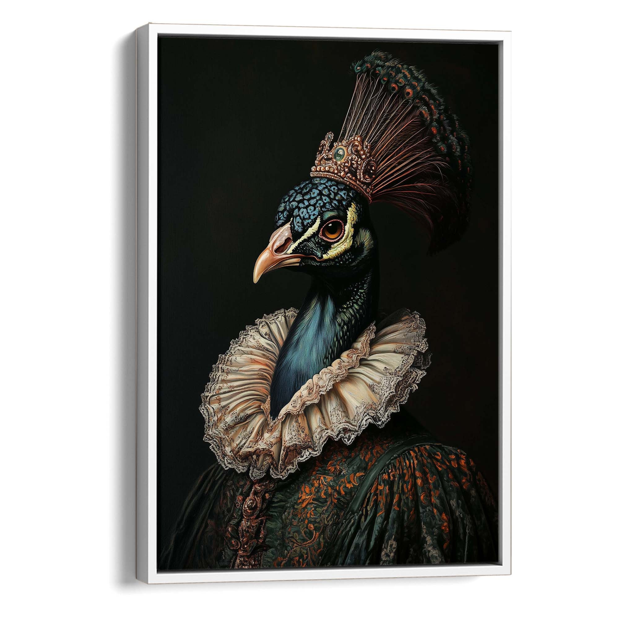 Baroque Peacock No3 Canvas Print Canvas Art Wildfrog Art