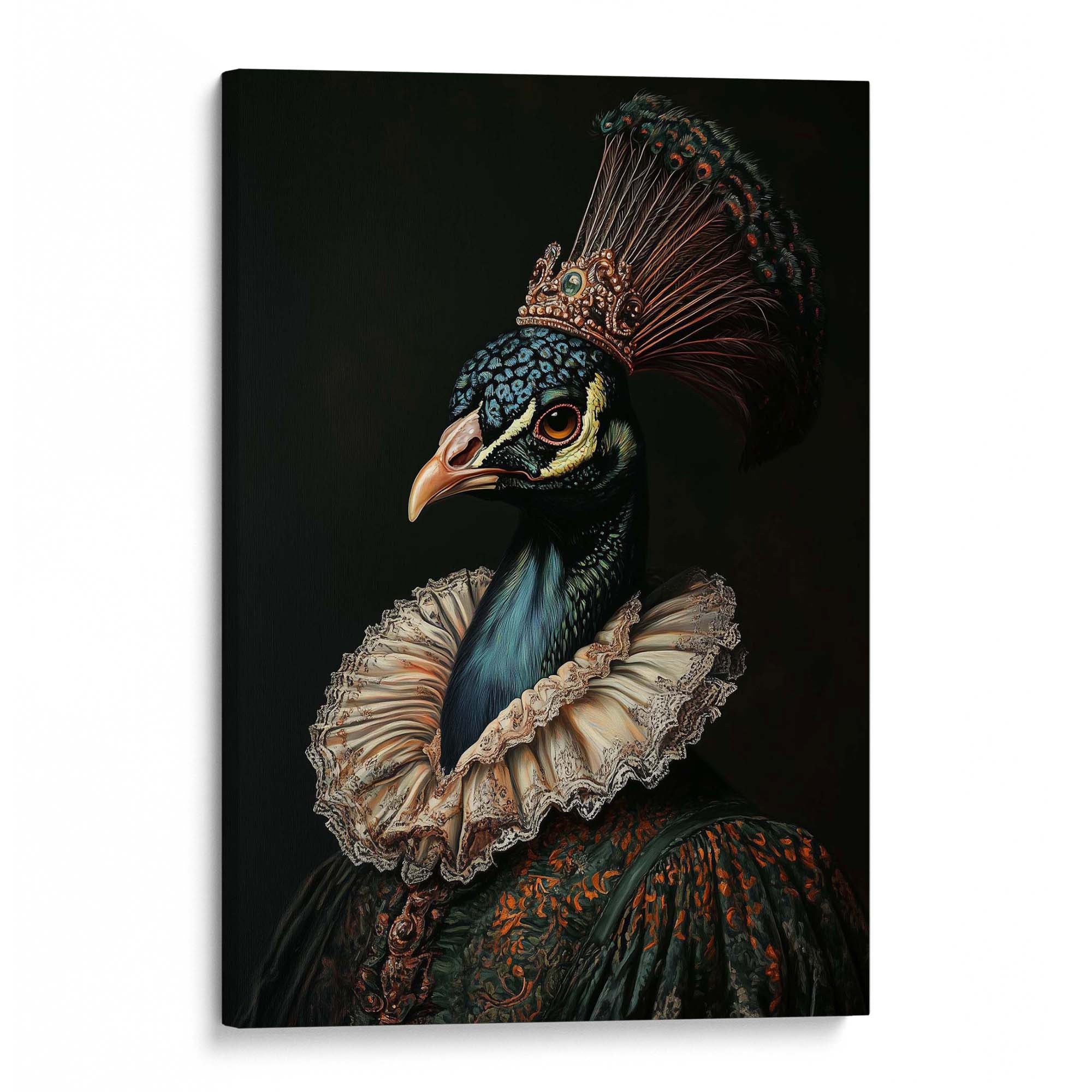 Baroque Peacock No3 Canvas Print Canvas Art Wildfrog Art