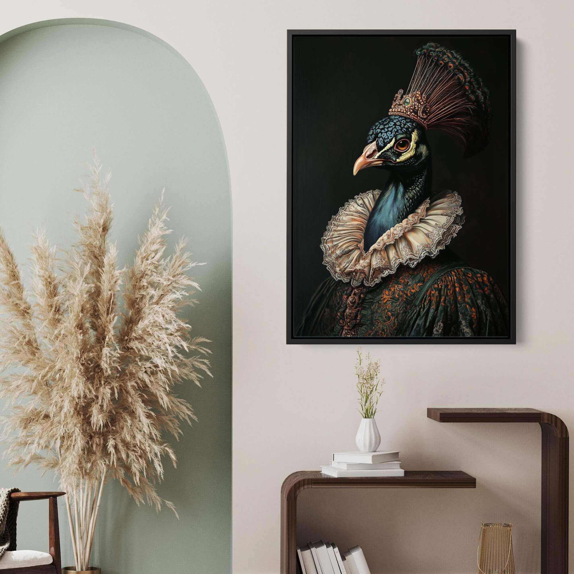 Baroque Peacock No3 Canvas Print Canvas Art Wildfrog Art