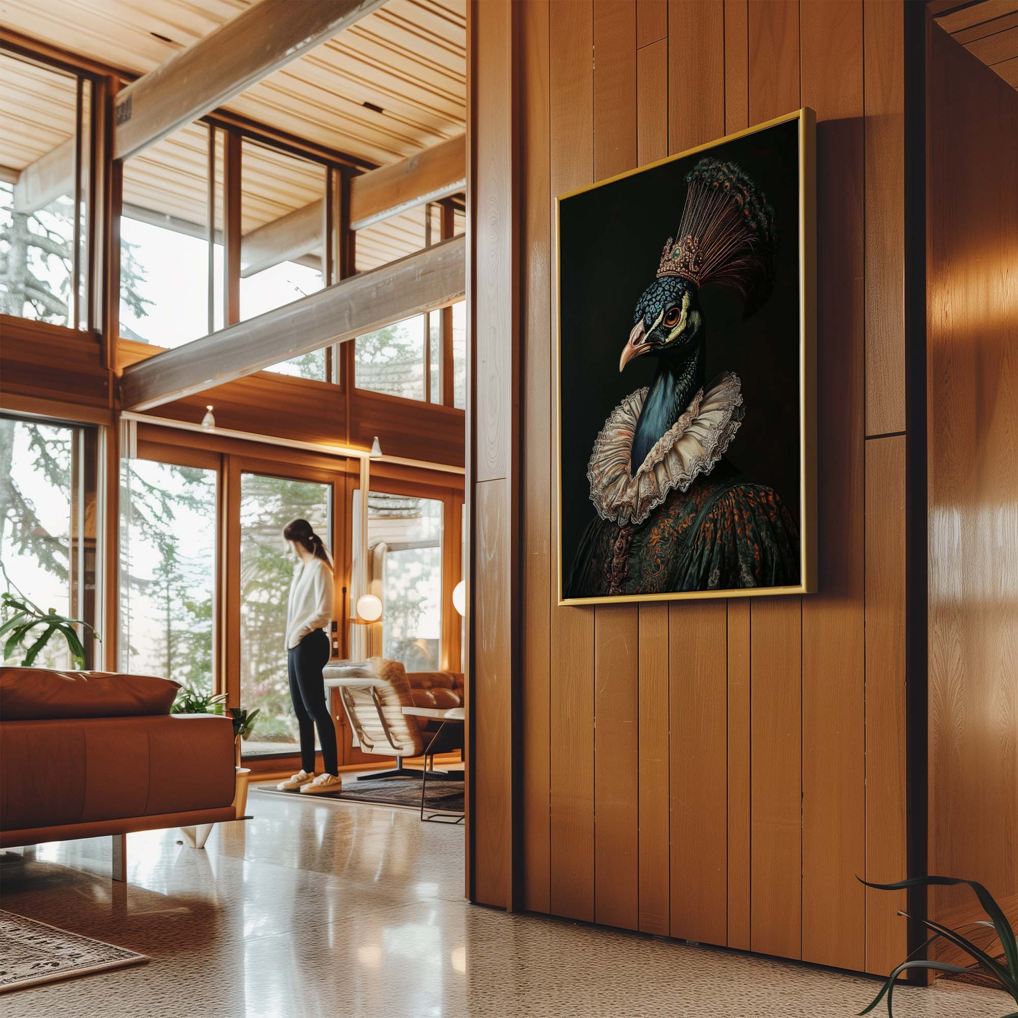 Baroque Peacock No3 Canvas Print Canvas Art Wildfrog Art