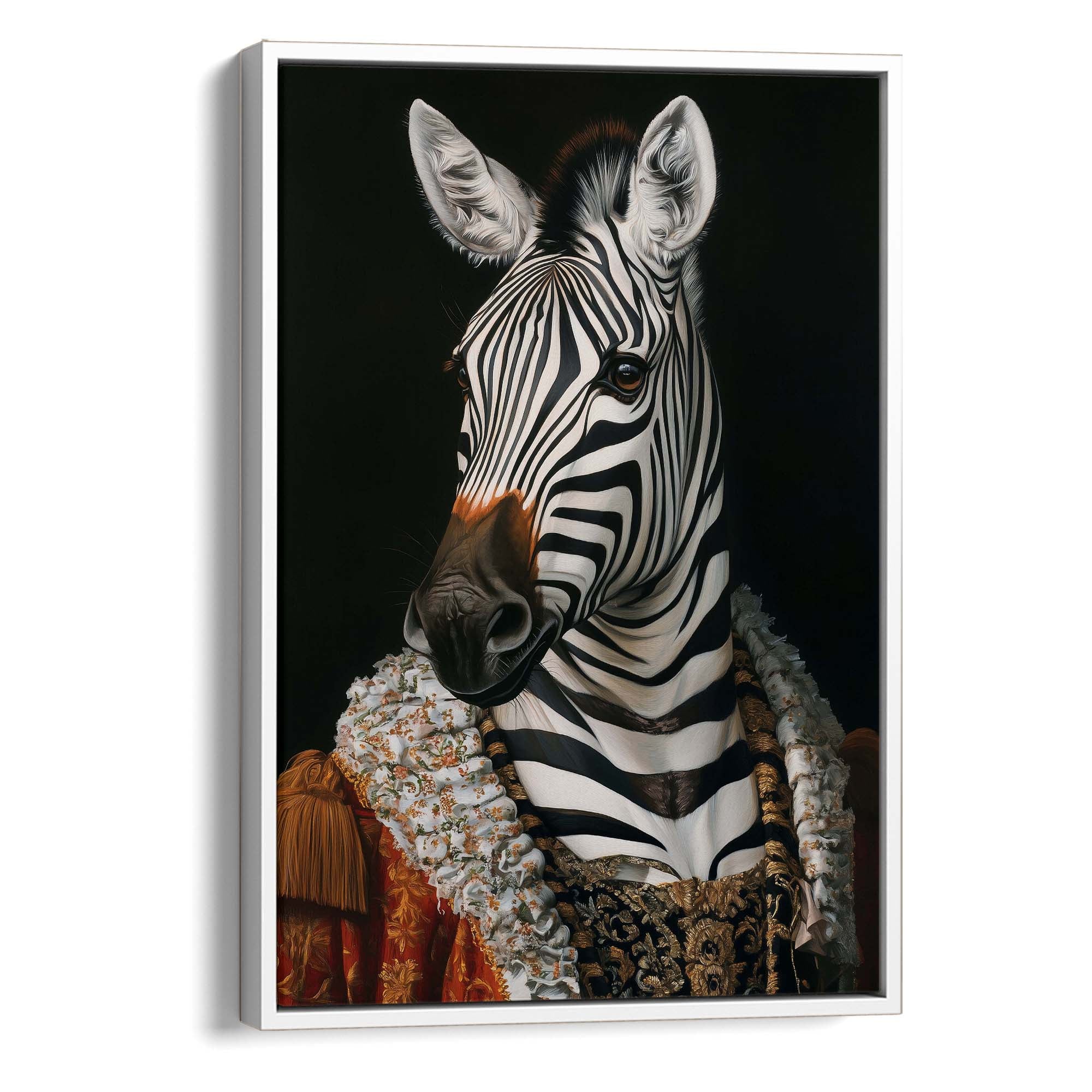 Baroque Zebra No1 Canvas Print Canvas Art Wildfrog Art
