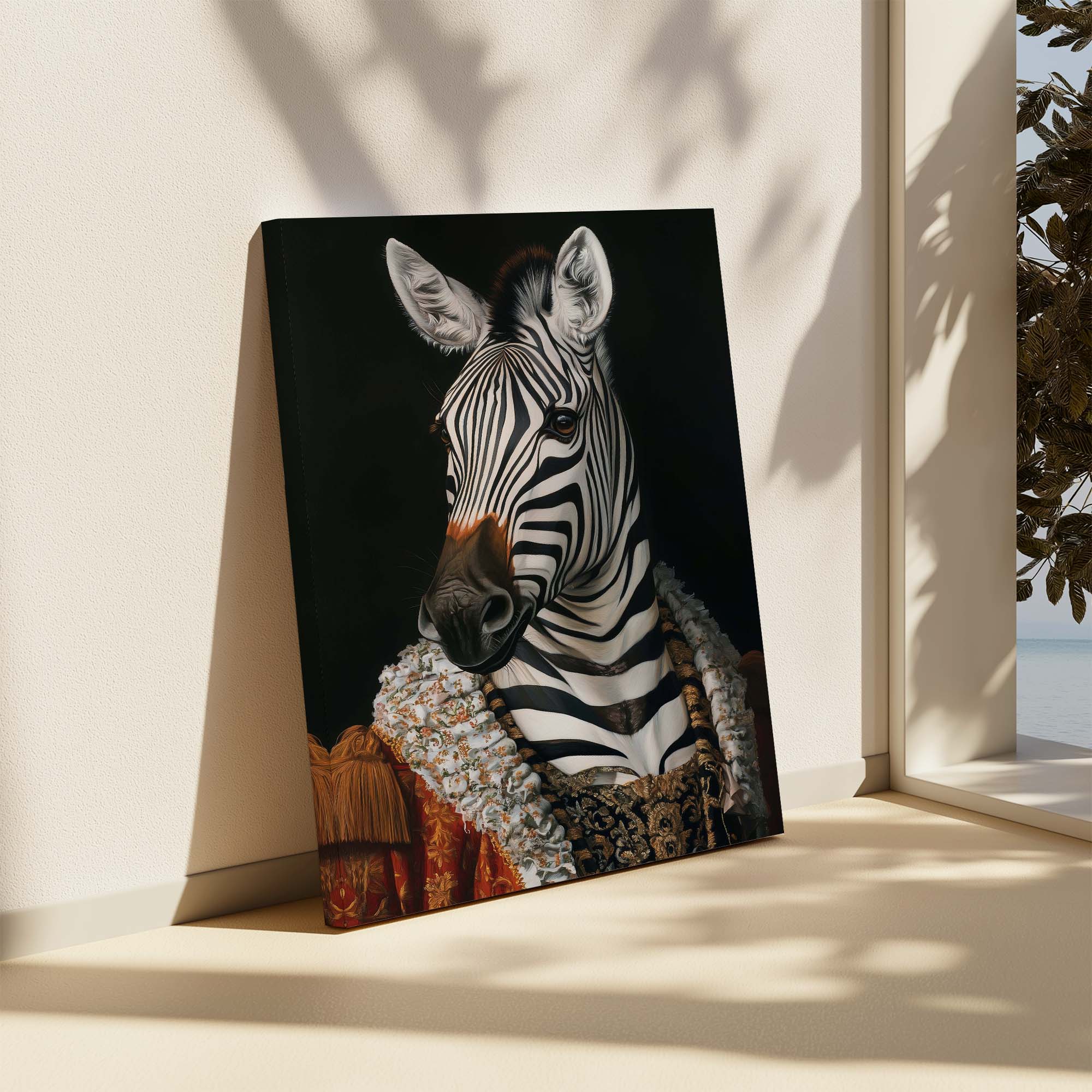 Baroque Zebra No1 Canvas Print Canvas Art Wildfrog Art