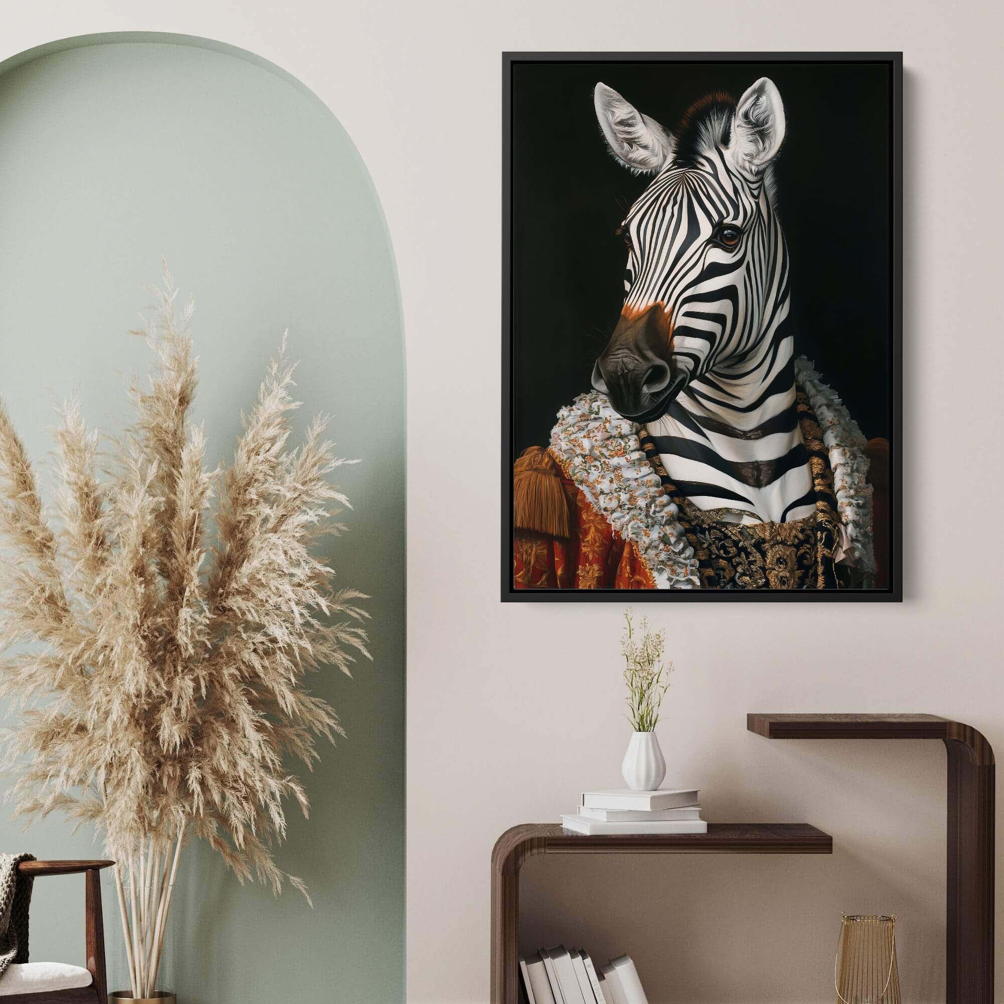 Baroque Zebra No1 Canvas Print Canvas Art Wildfrog Art