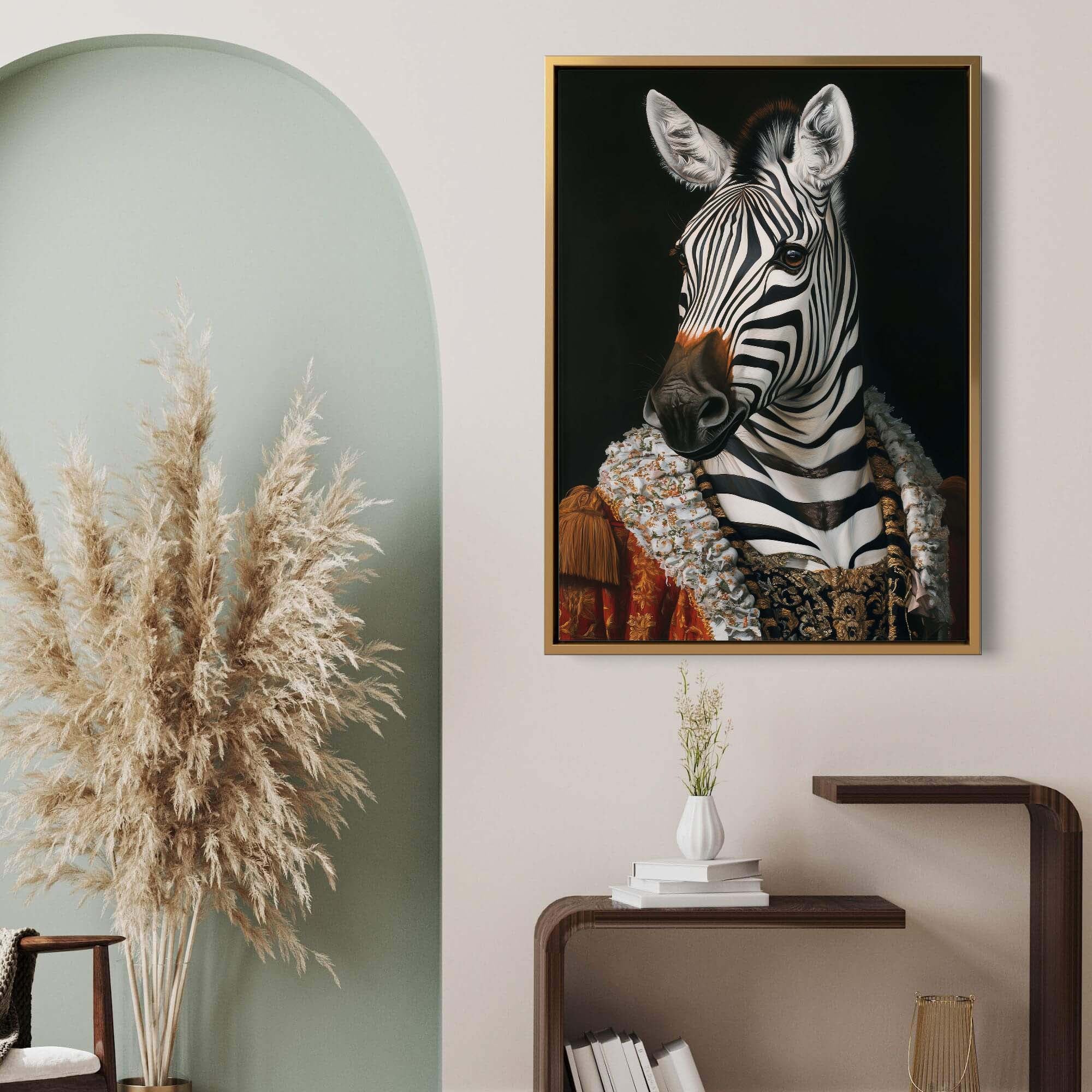 Baroque Zebra No1 Canvas Print Canvas Art Wildfrog Art