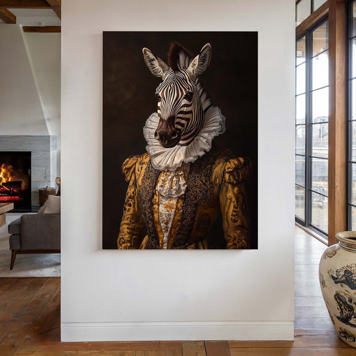 Baroque Zebra No2 Canvas Print Canvas Art Wildfrog Art