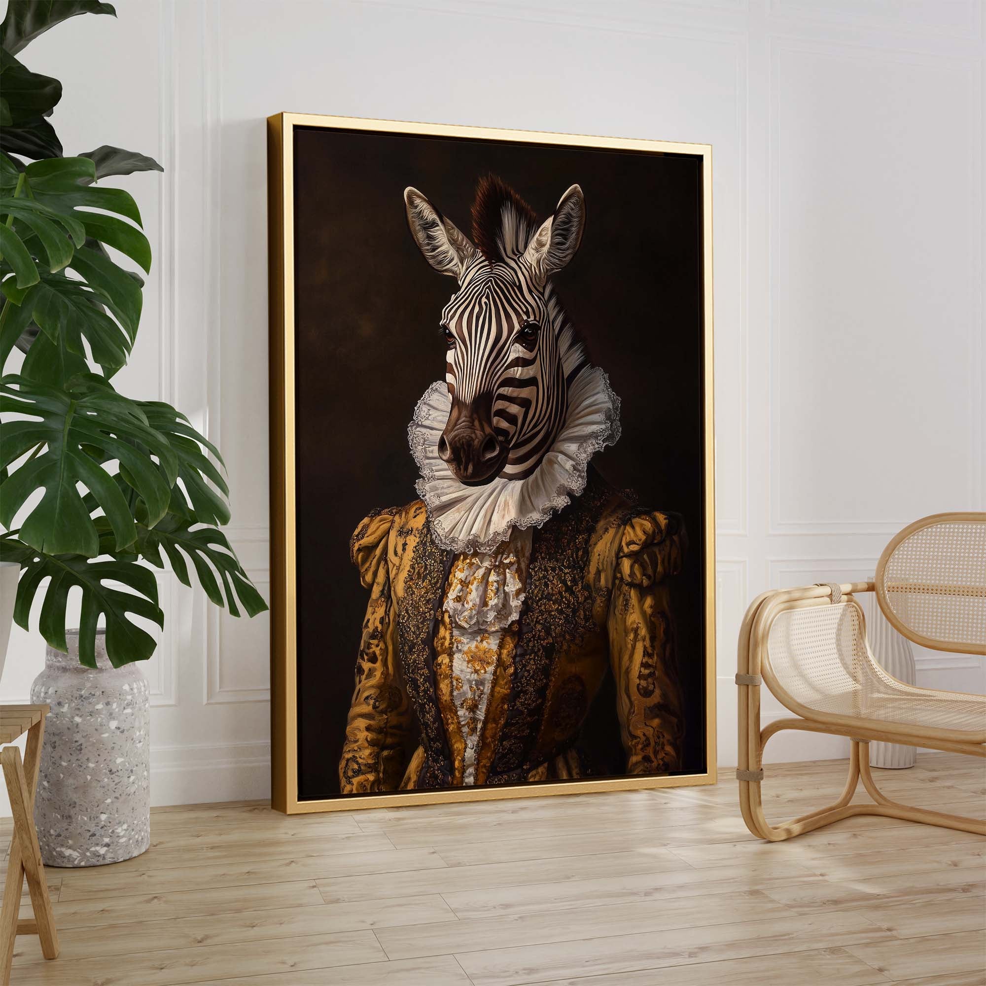Baroque Zebra No2 Canvas Print Canvas Art Wildfrog Art