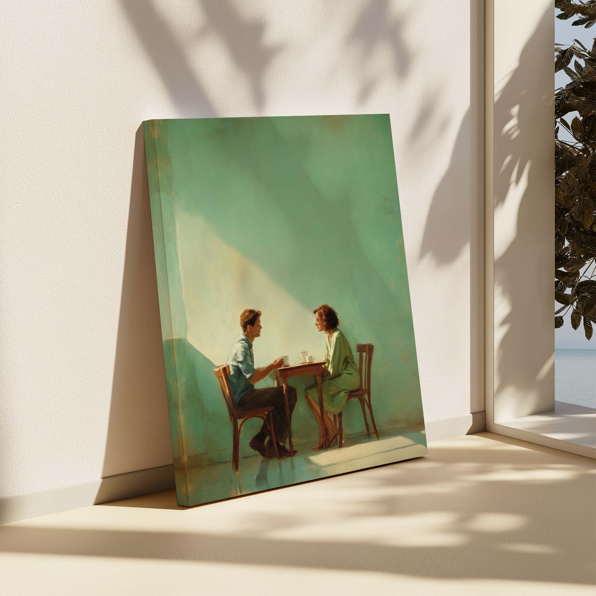 Afternoon Conversation Canvas Print