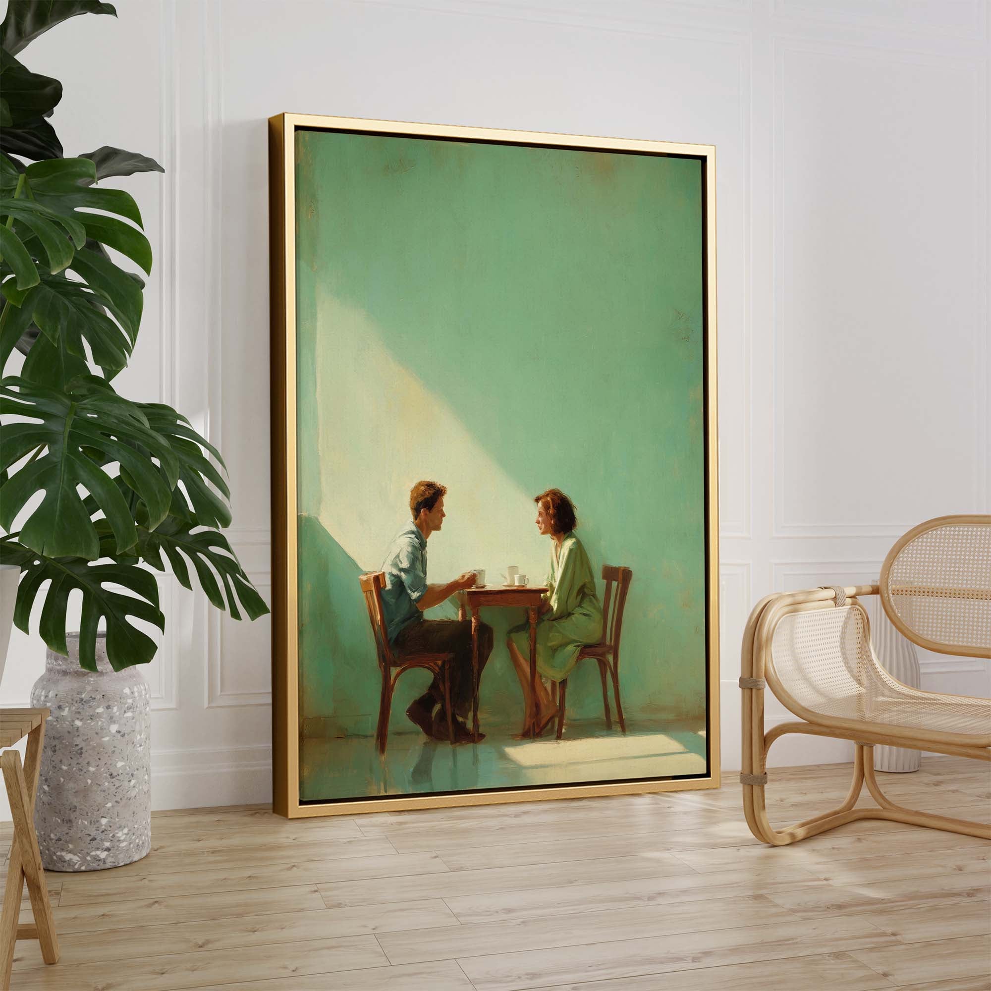 Afternoon Conversation Canvas Print