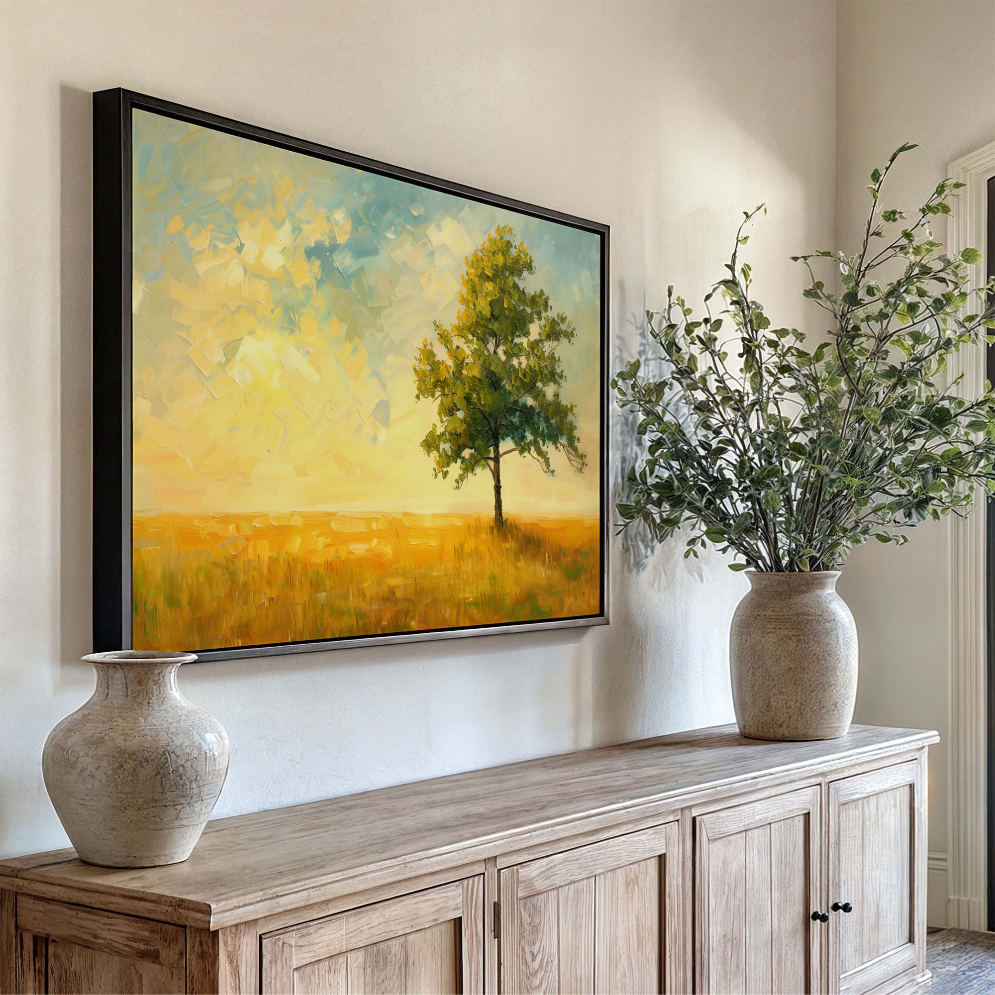 Amber Shade Grove Canvas Print