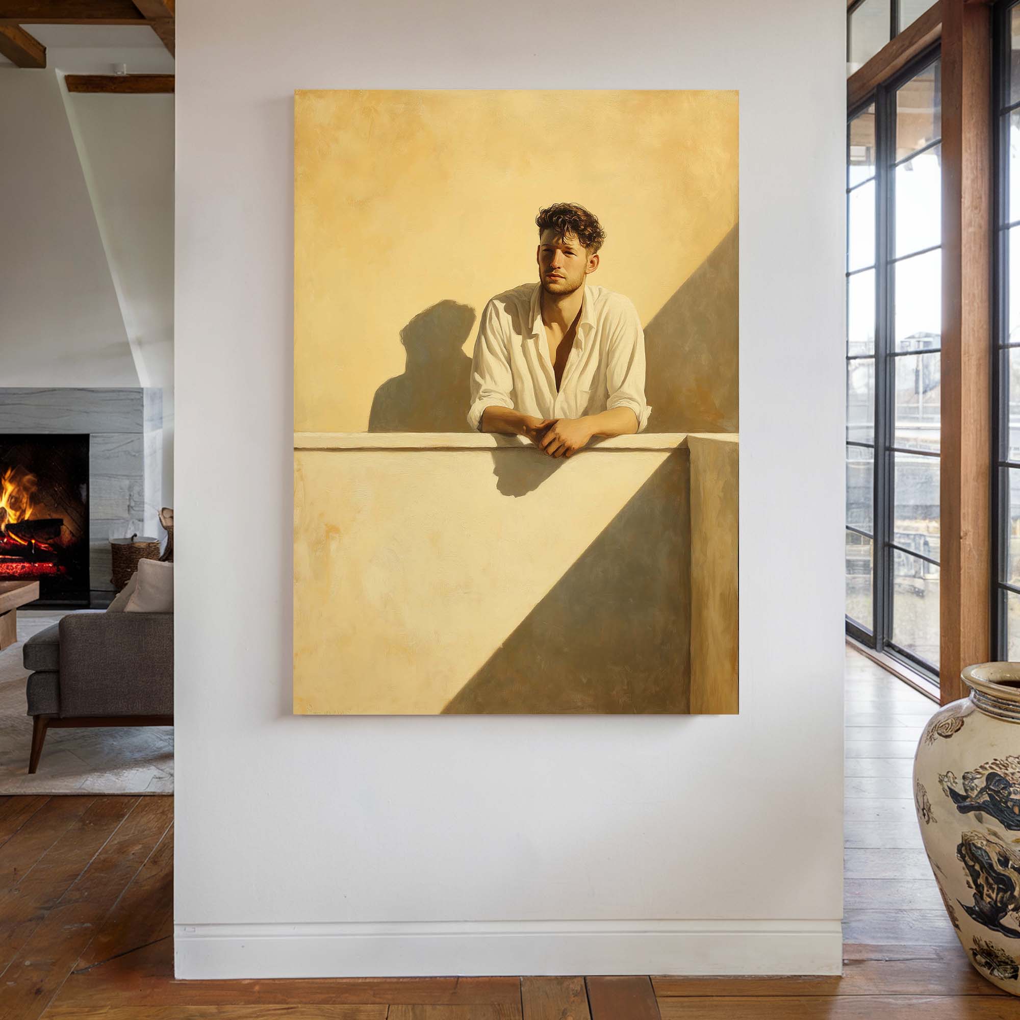 Balcony Golden Hour Canvas Print