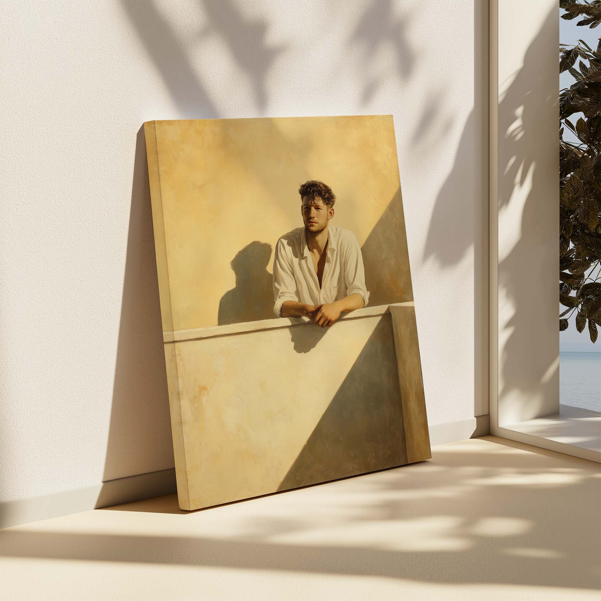 Balcony Golden Hour Canvas Print