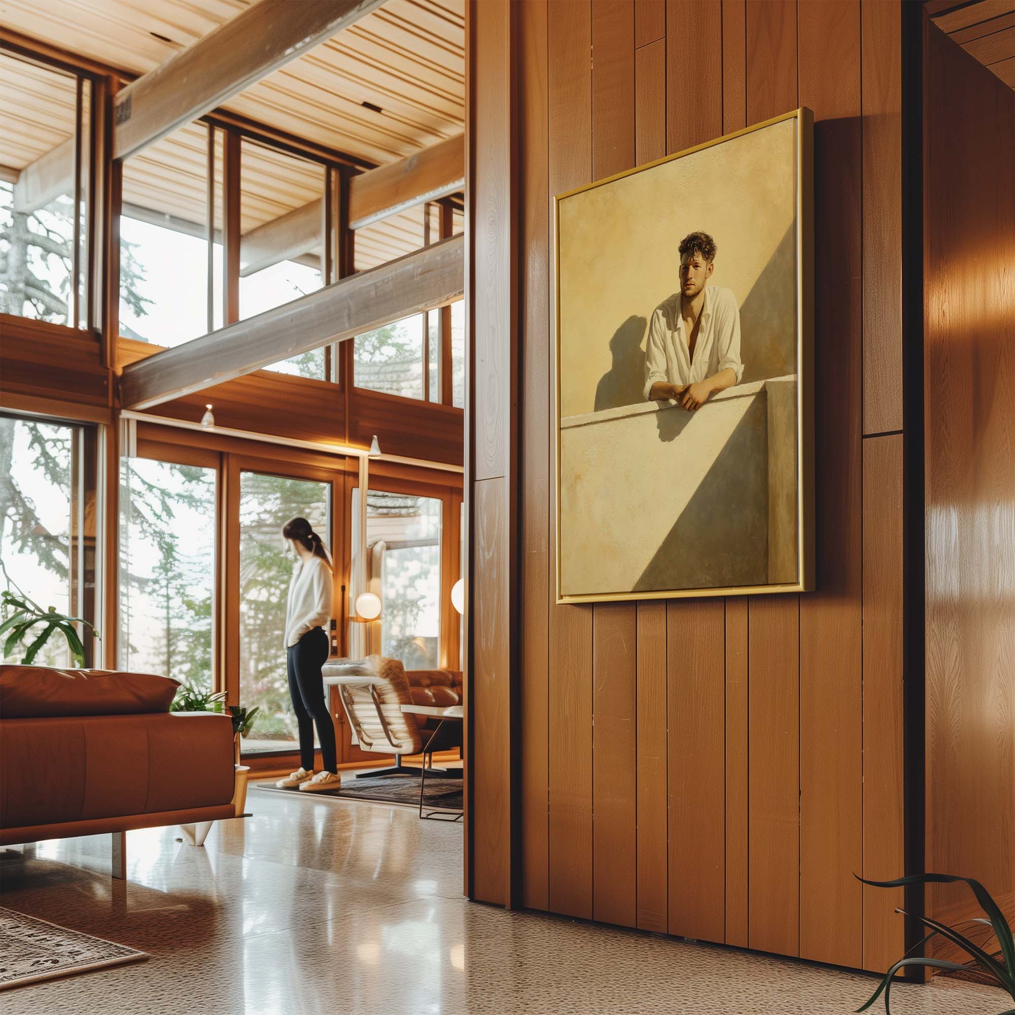 Balcony Golden Hour Canvas Print