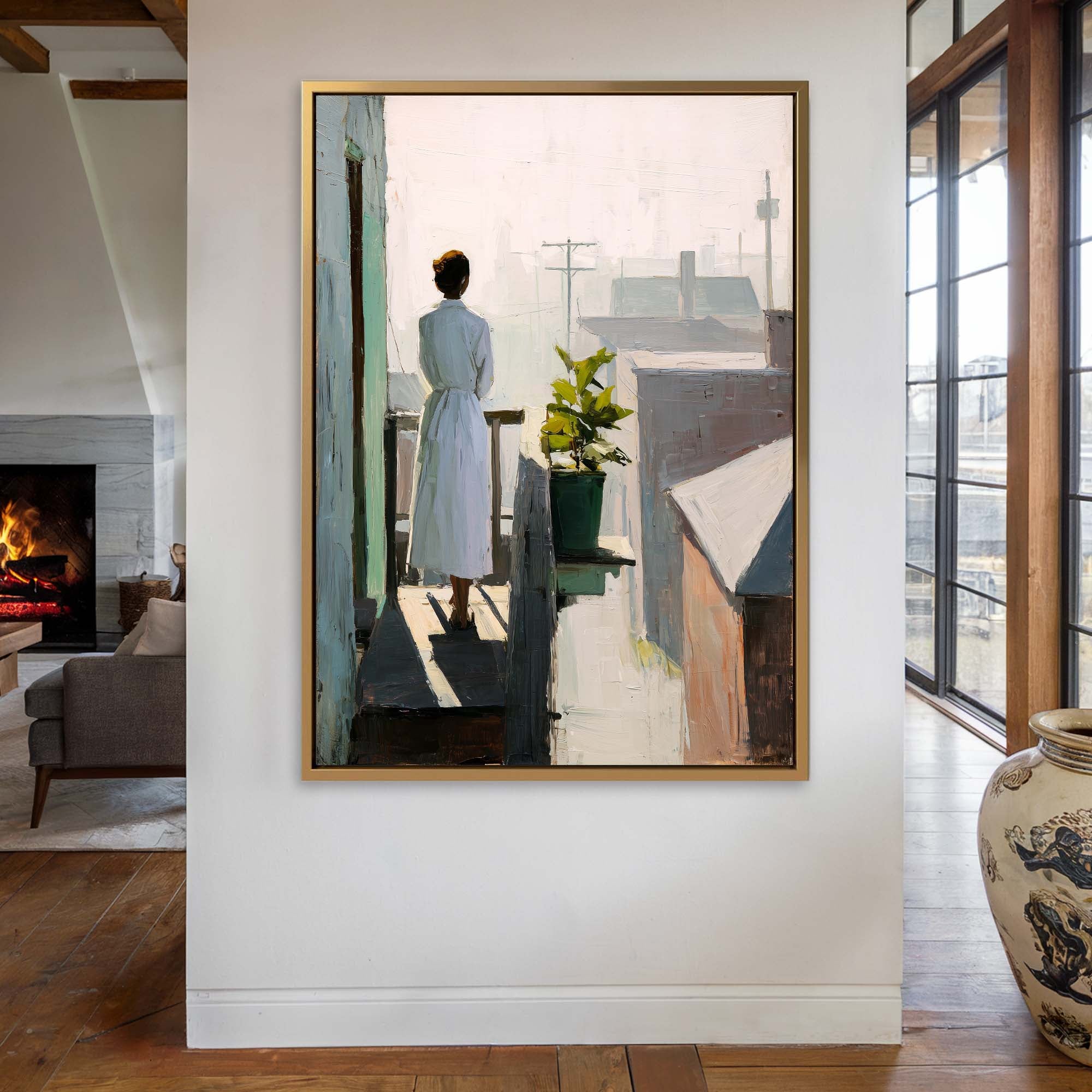 Balcony Stillness Canvas Print Canvas Art Wildfrog Art