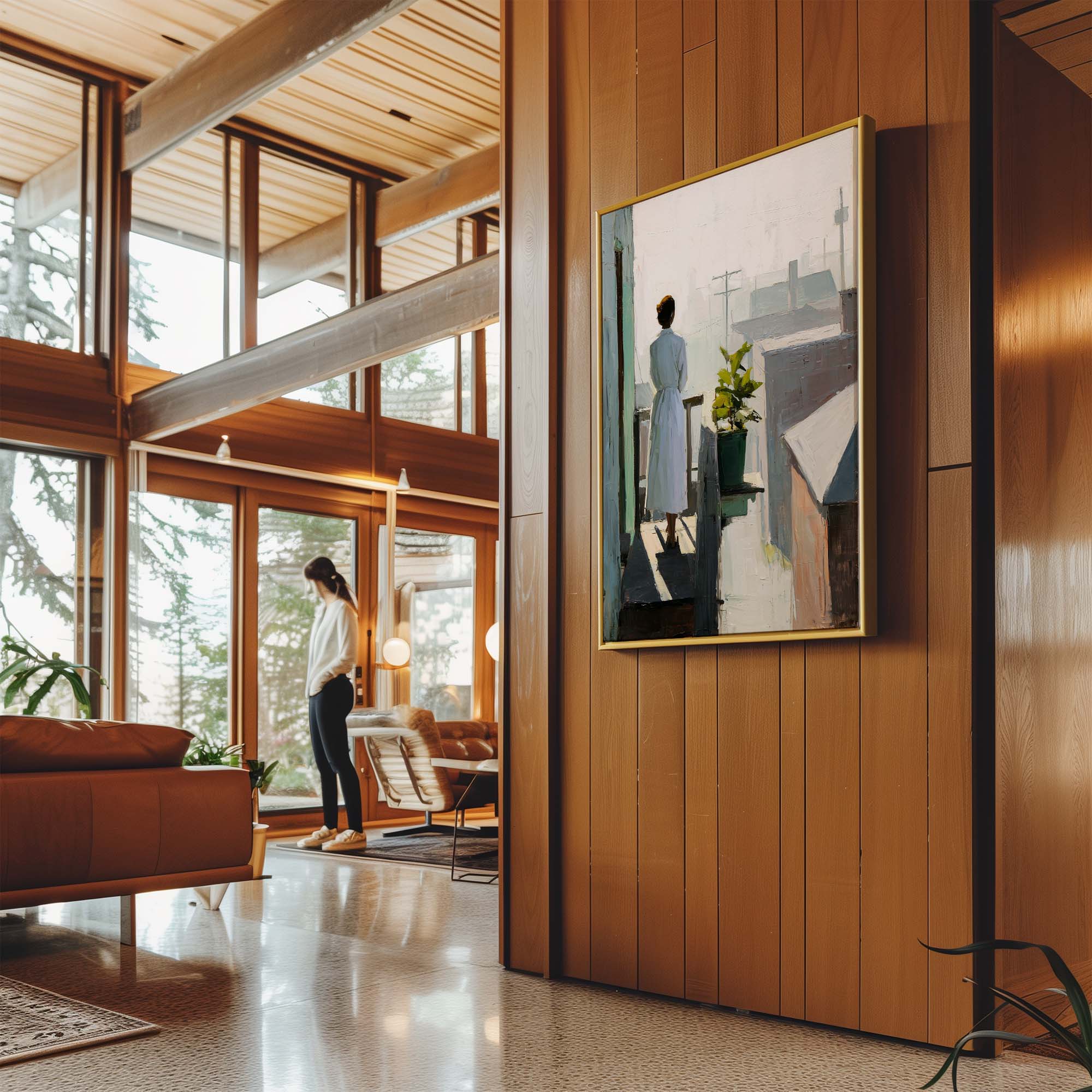 Balcony Stillness Canvas Print Canvas Art Wildfrog Art