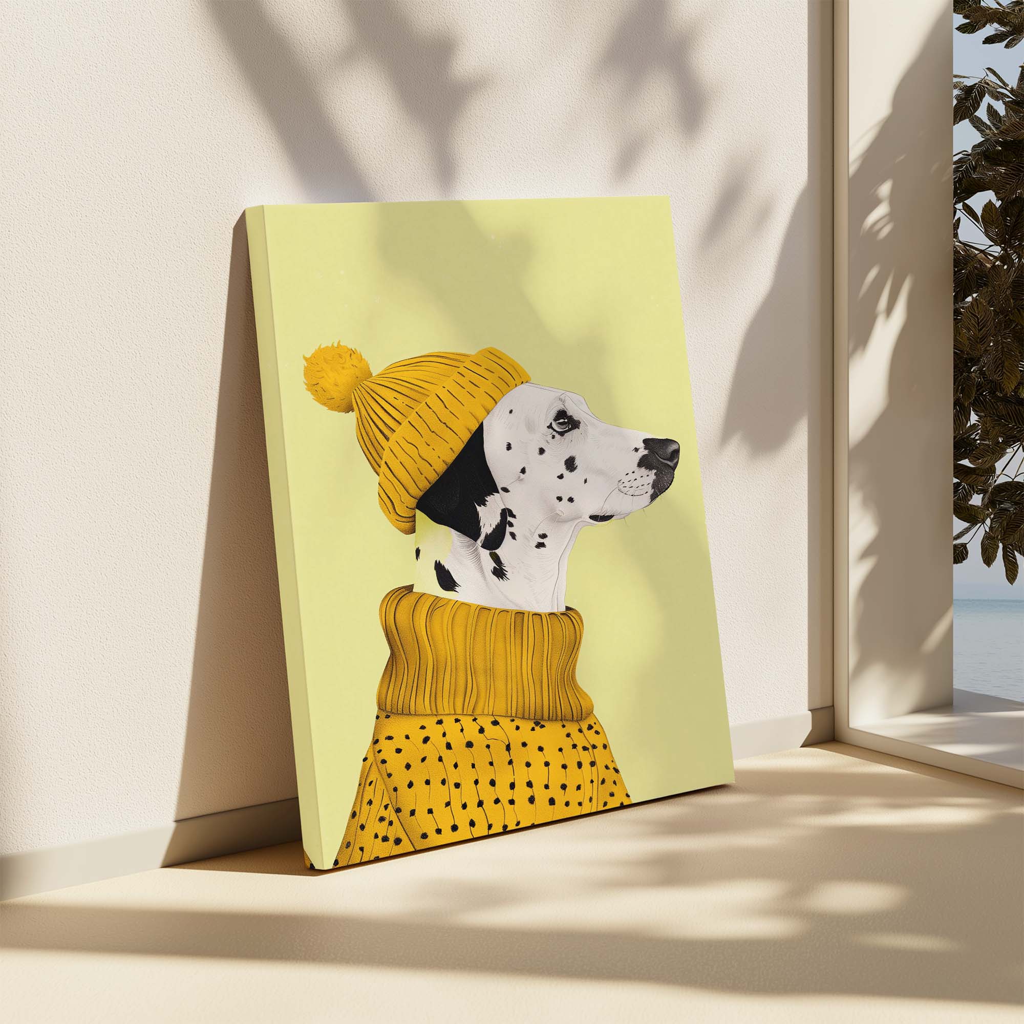 Beanie Dalmatian No2 Canvas Print Canvas Art Wildfrog Art