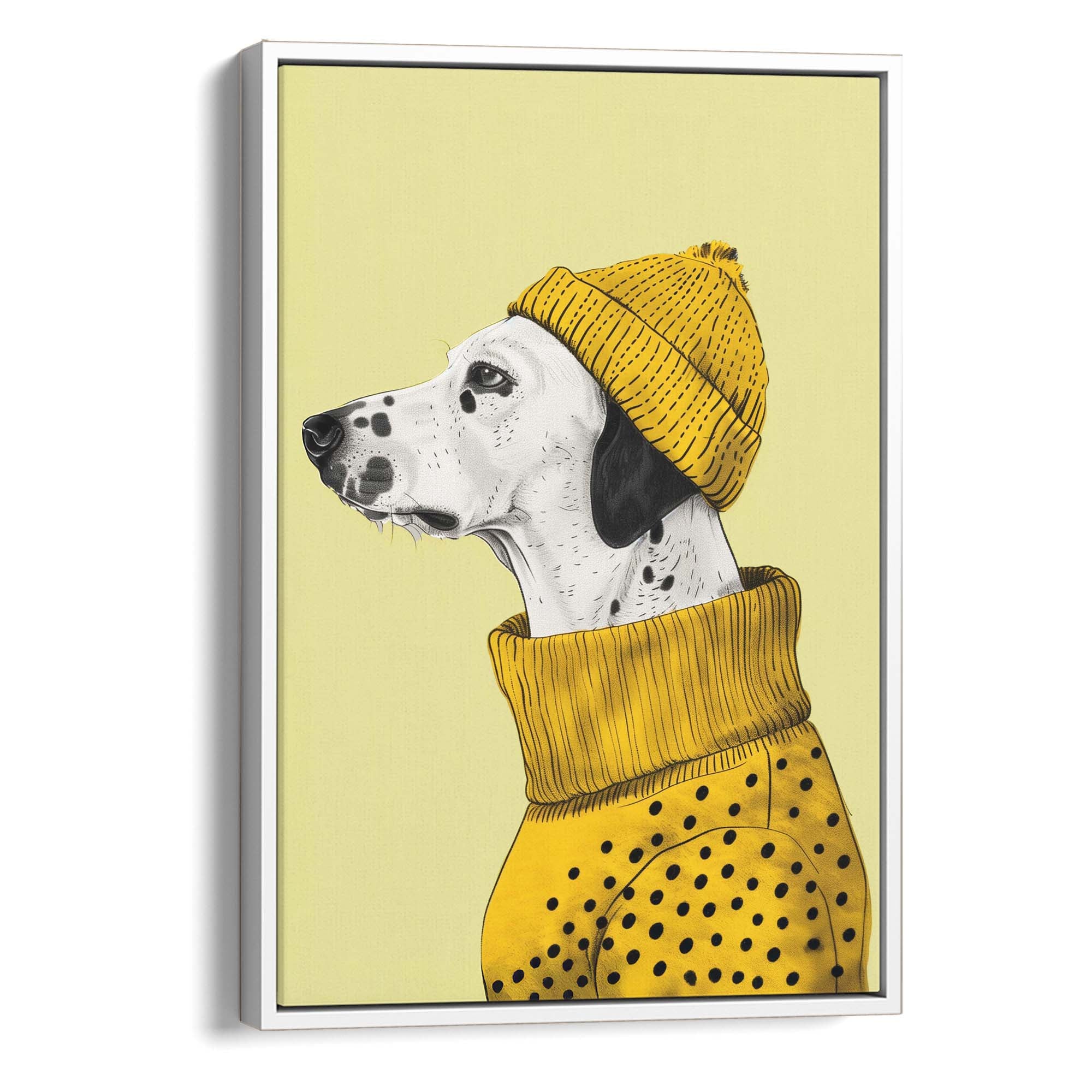 Beanie Dalmatian Canvas Print Canvas Art Wildfrog Art