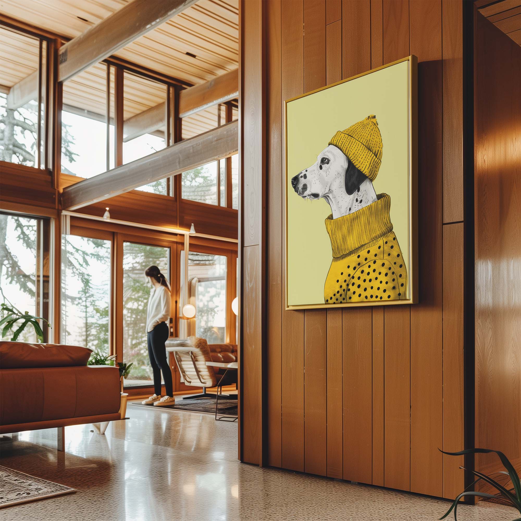 Beanie Dalmatian Canvas Print Canvas Art Wildfrog Art