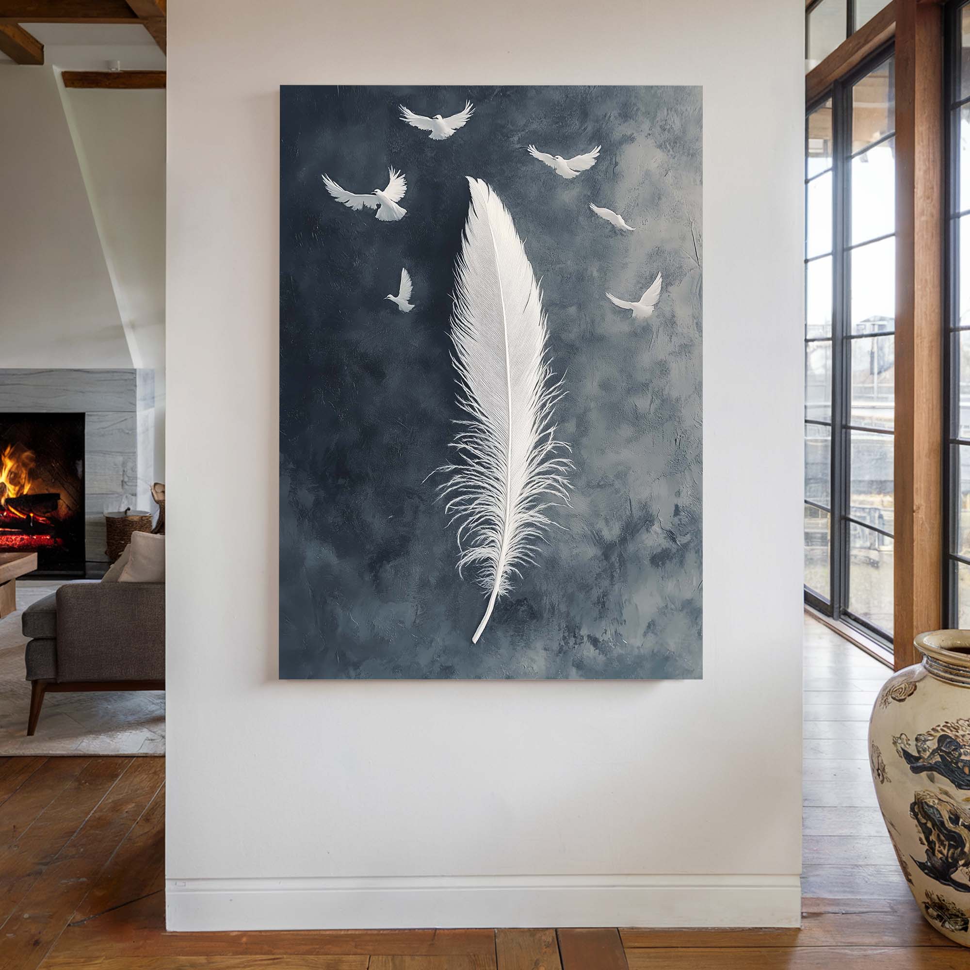 Birds of a Feather No1 Canvas Print Canvas Art Wildfrog Art