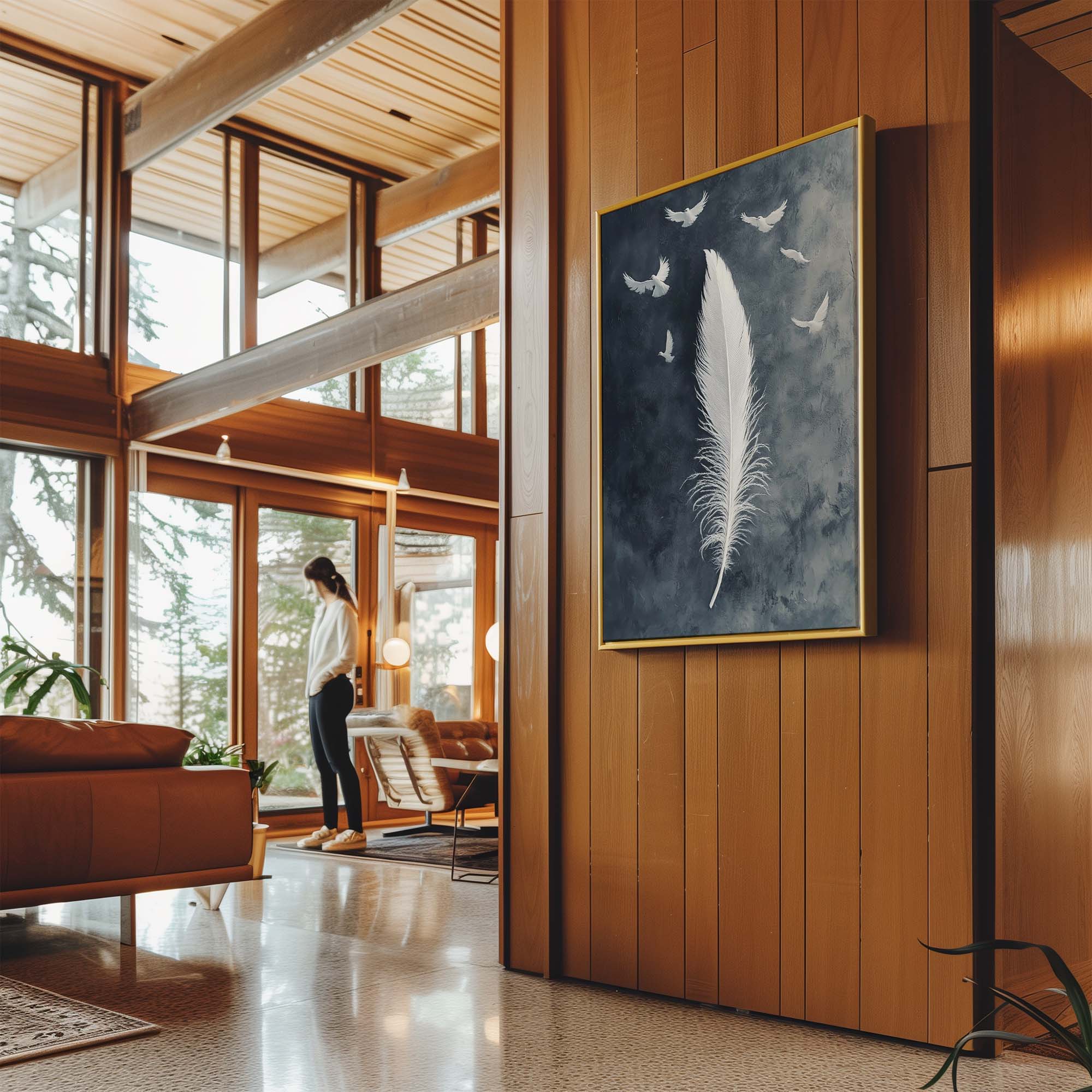 Birds of a Feather No1 Canvas Print Canvas Art Wildfrog Art