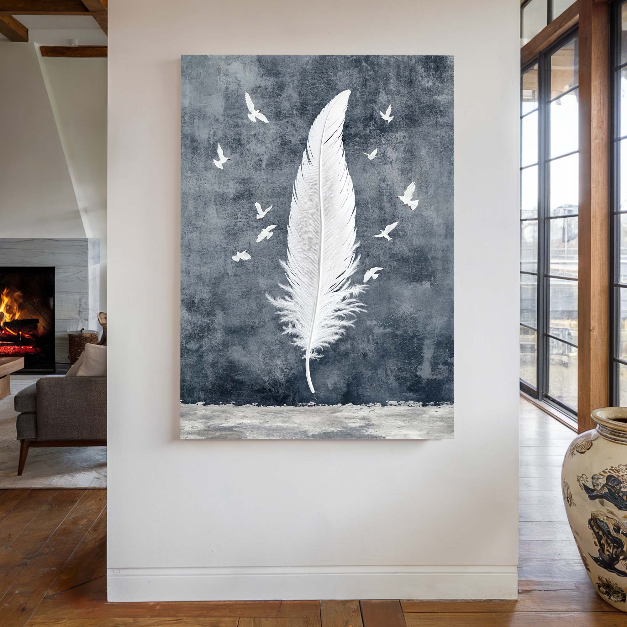 Birds of a Feather No3 Canvas Print Canvas Art Wildfrog Art