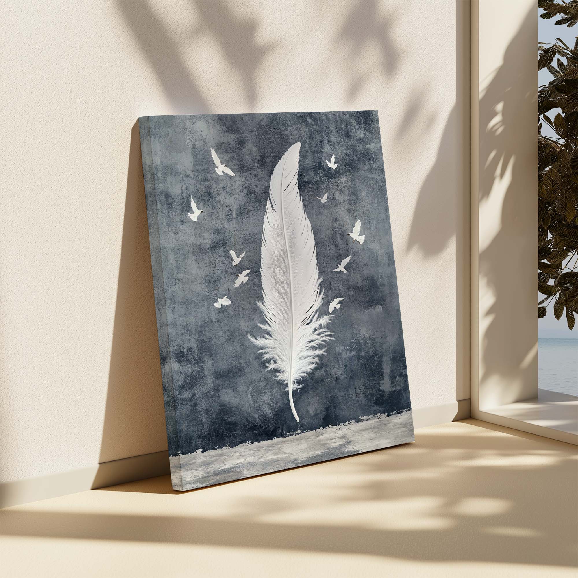 Birds of a Feather No3 Canvas Print Canvas Art Wildfrog Art