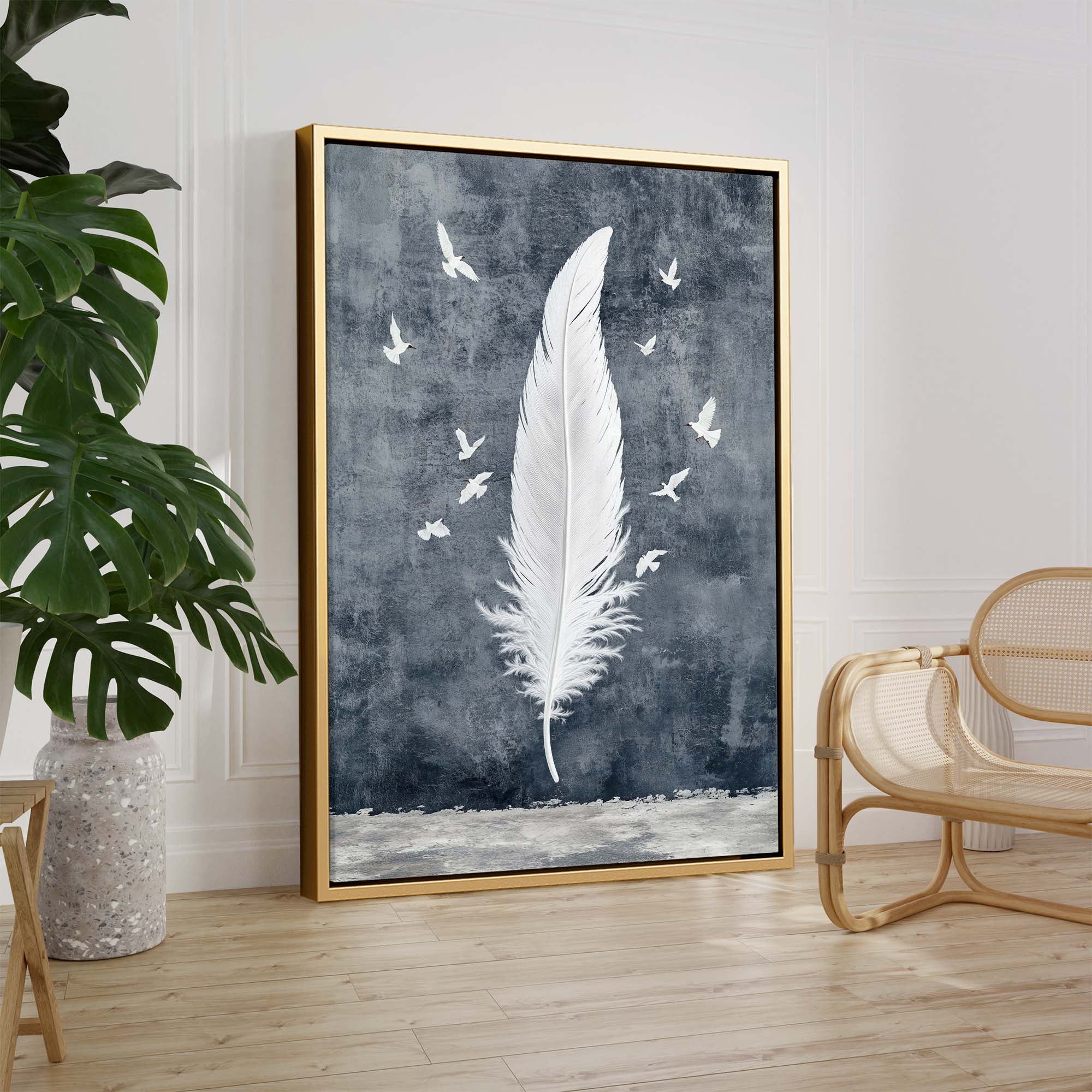 Birds of a Feather No3 Canvas Print Canvas Art Wildfrog Art