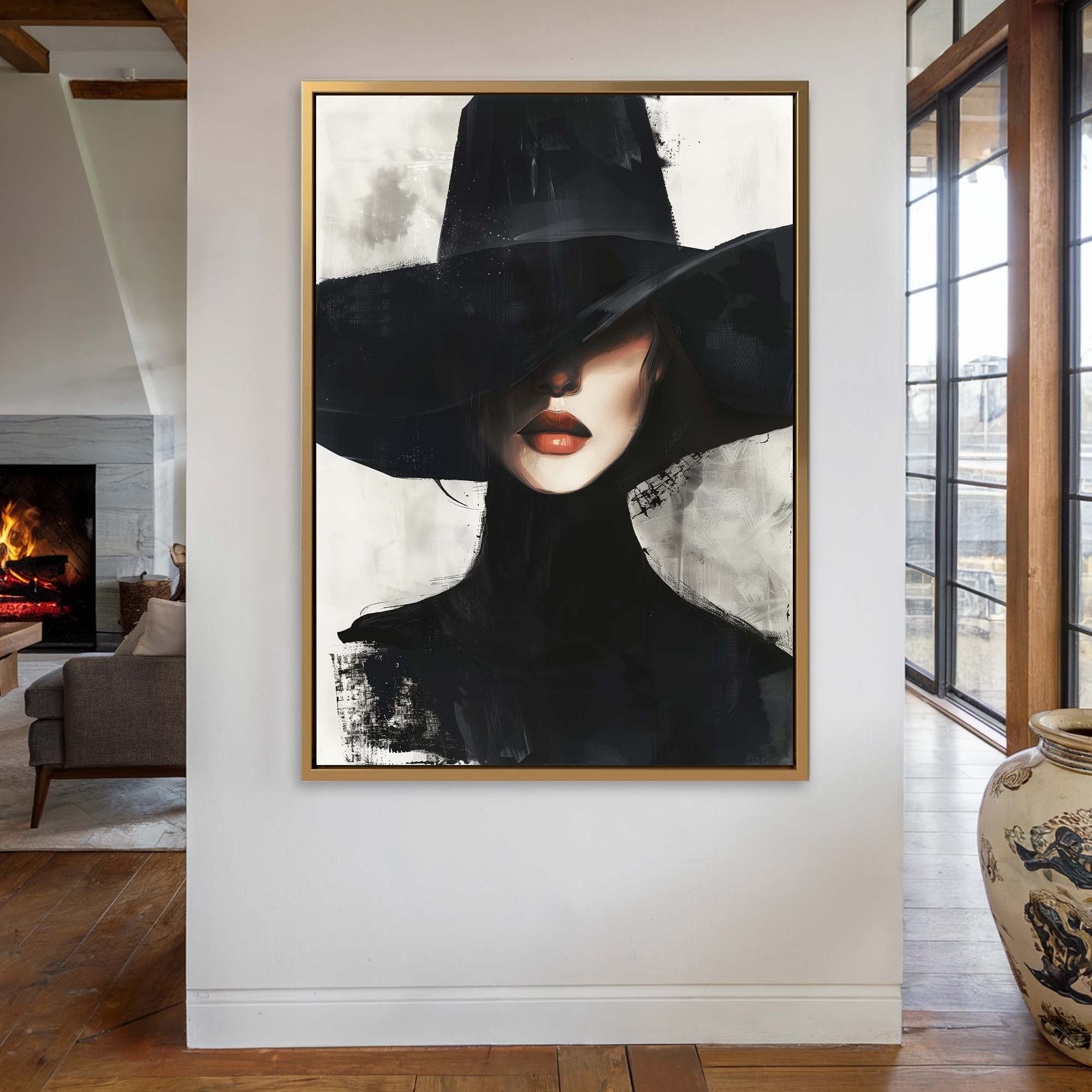 Black Veil Canvas Print