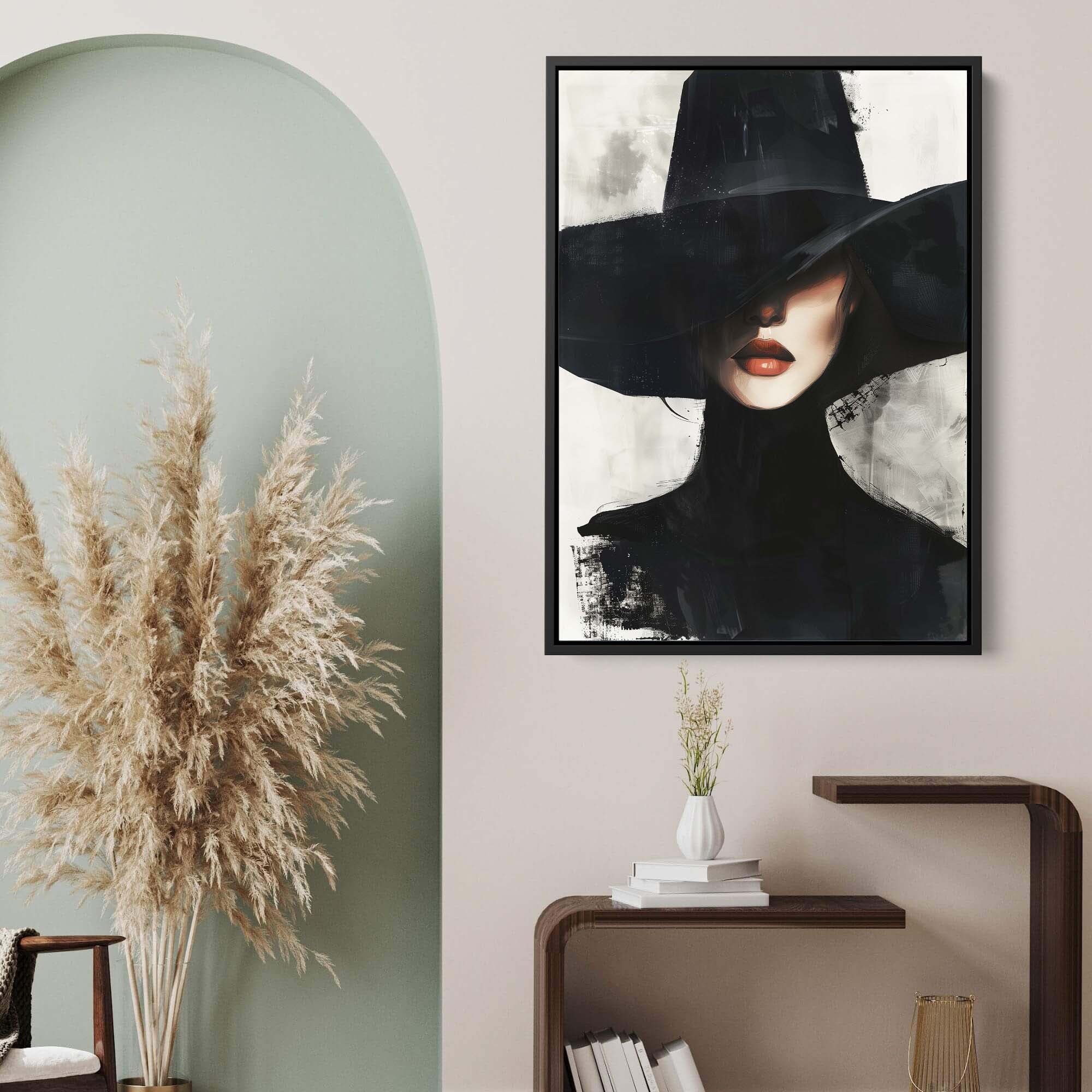 Black Veil Canvas Print