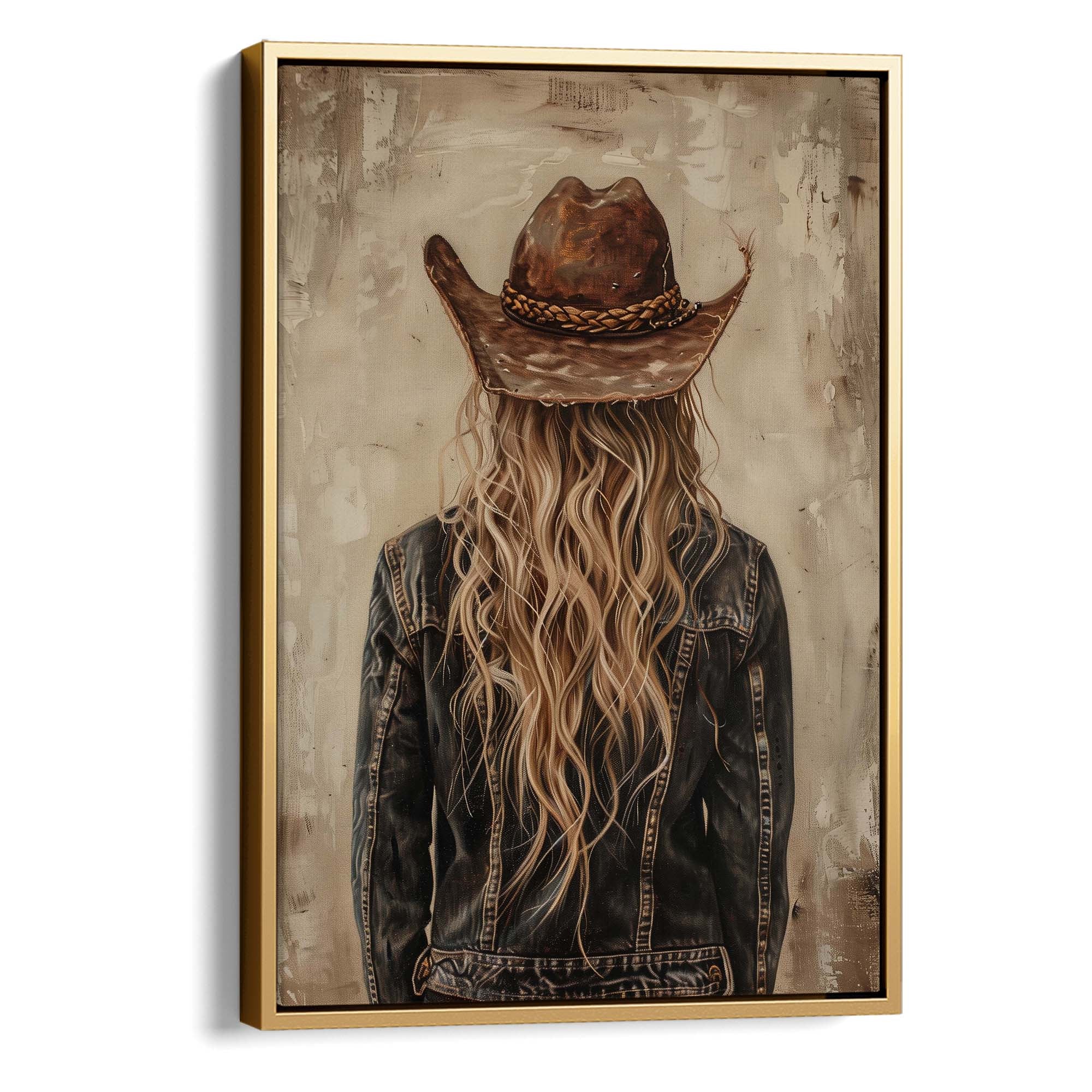 Blonde Cowgirl No2 Canvas Print Canvas Art Wildfrog Art