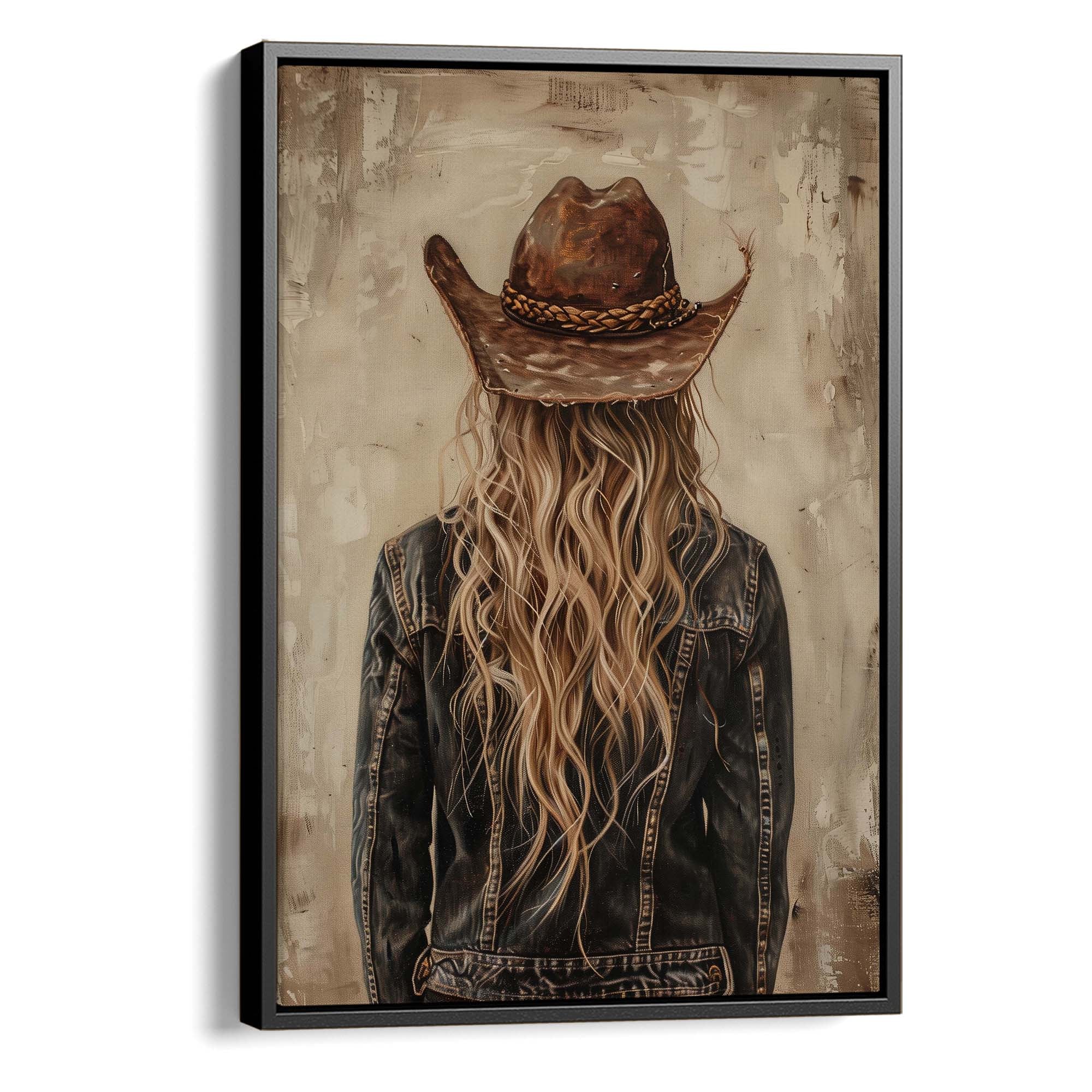 Blonde Cowgirl No2 Canvas Print Canvas Art Wildfrog Art