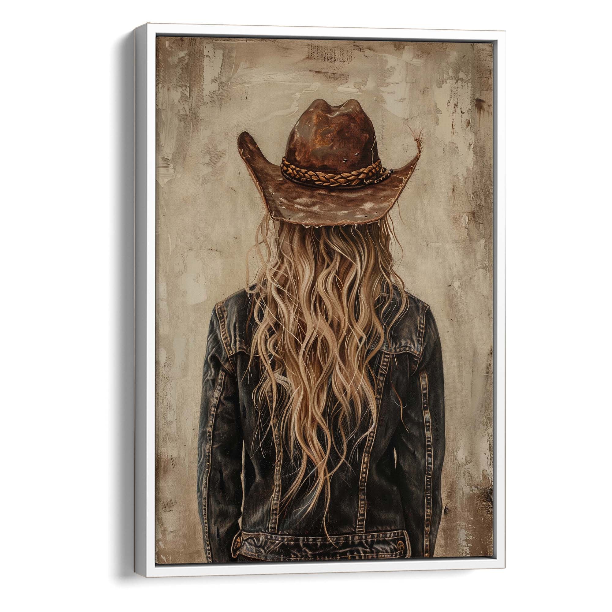Blonde Cowgirl No2 Canvas Print Canvas Art Wildfrog Art