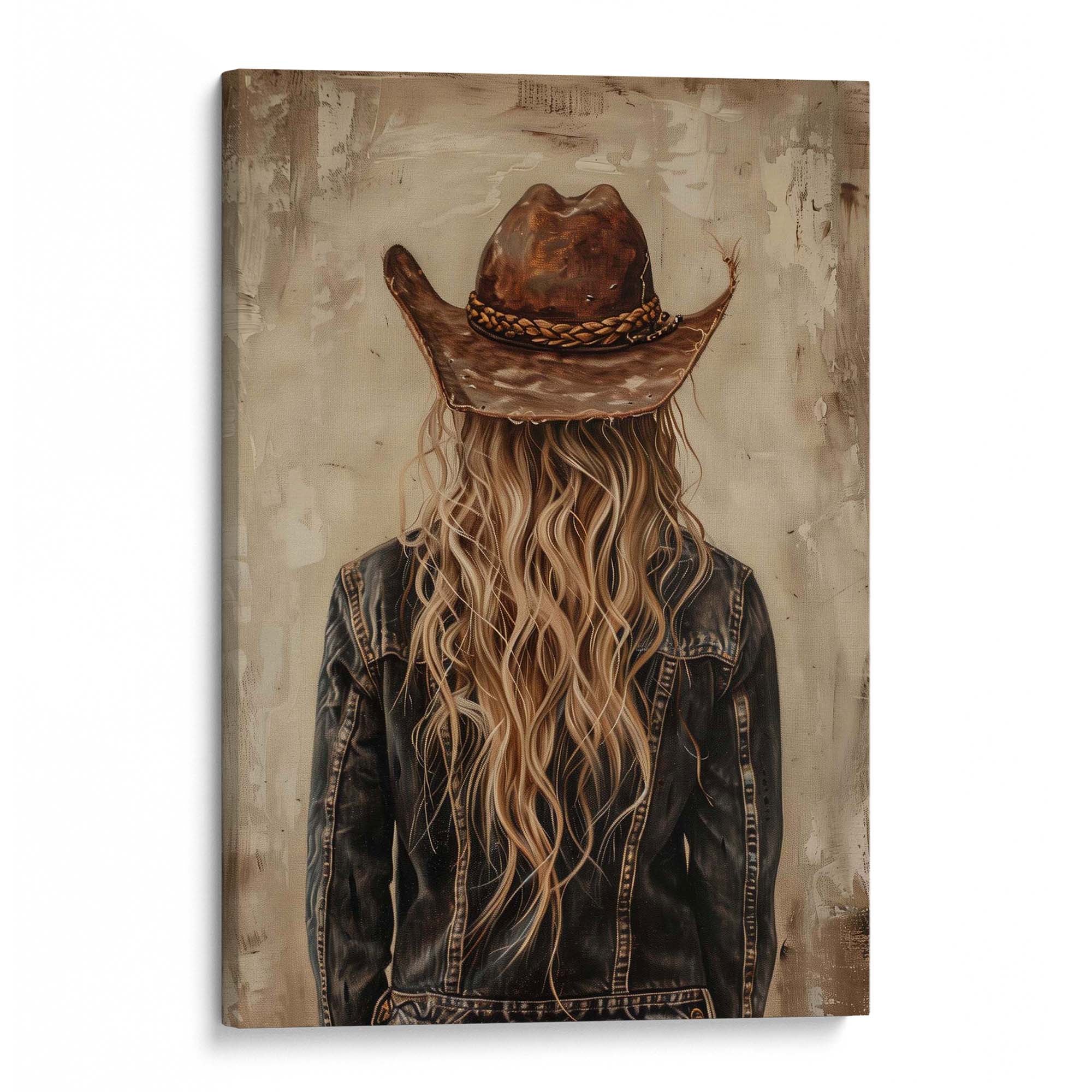 Blonde Cowgirl No2 Canvas Print Canvas Art Wildfrog Art