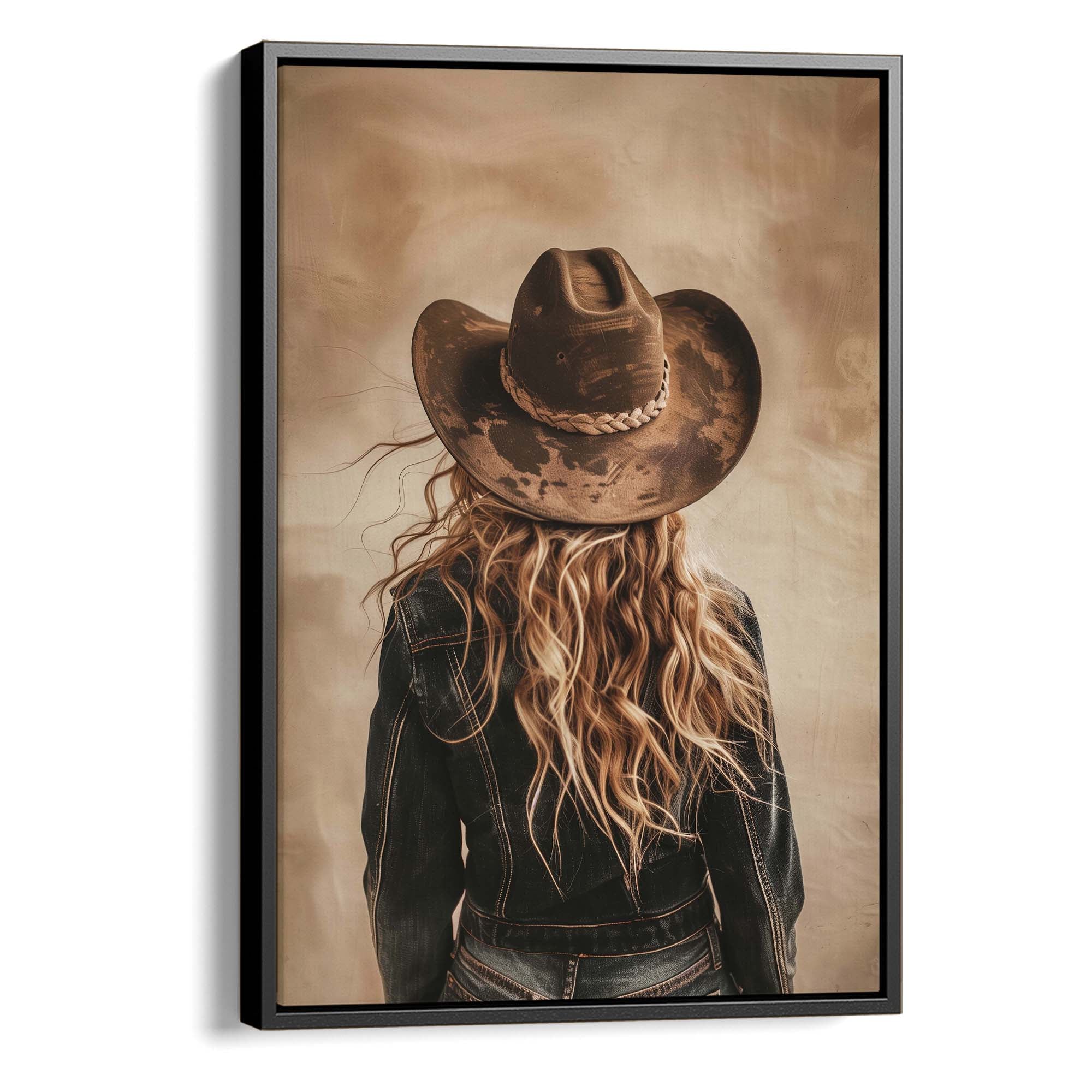Blonde Cowgirl No3 Canvas Print Canvas Art Wildfrog Art