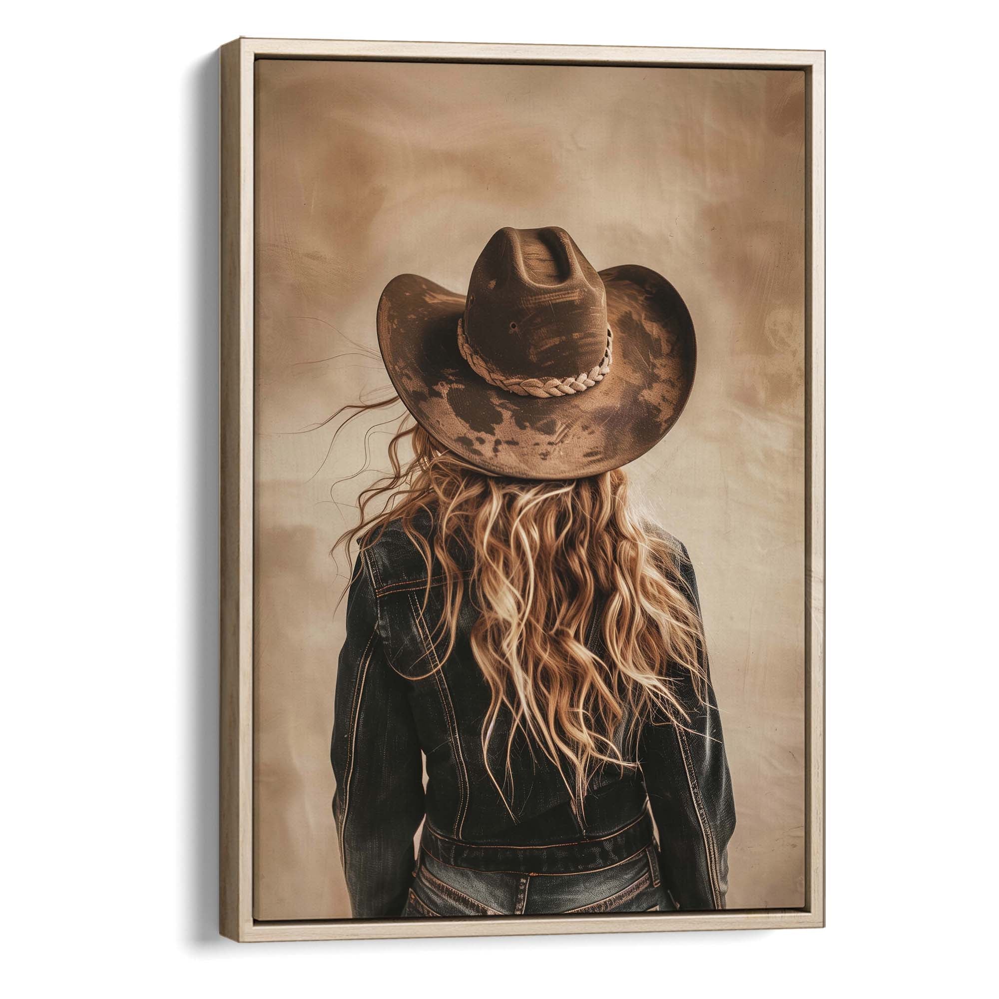 Blonde Cowgirl No3 Canvas Print Canvas Art Wildfrog Art
