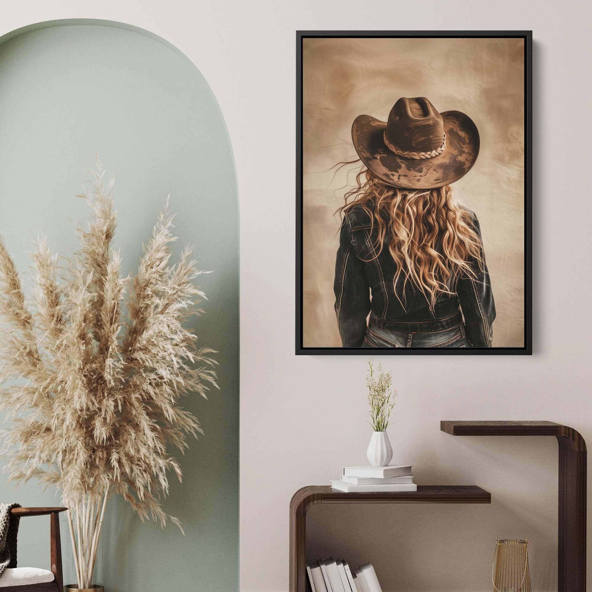 Blonde Cowgirl No3 Canvas Print Canvas Art Wildfrog Art