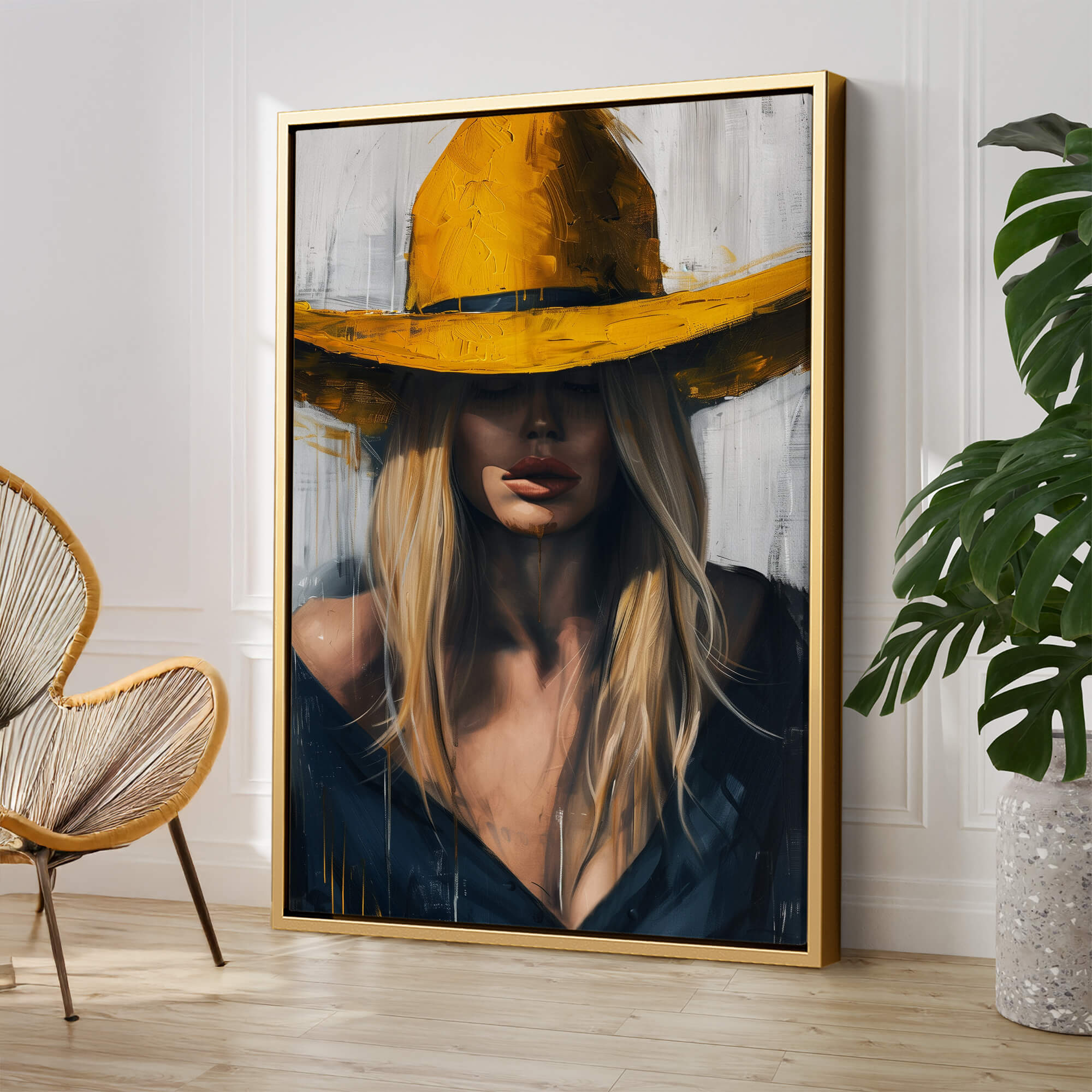 Blonde Cowgirl No1 Canvas Print Canvas Art Wildfrog Art