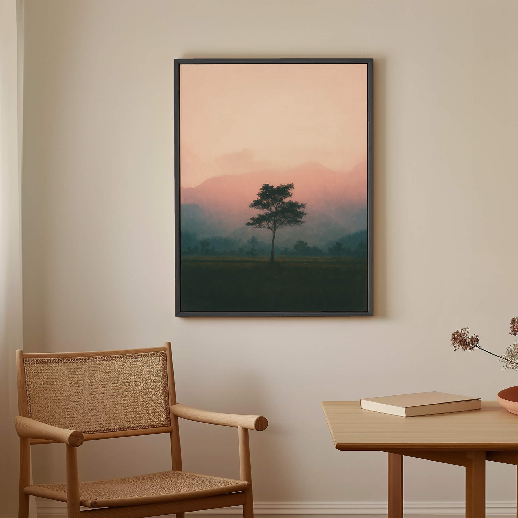 Blush Horizon Canvas Print Canvas Art Wildfrog Art