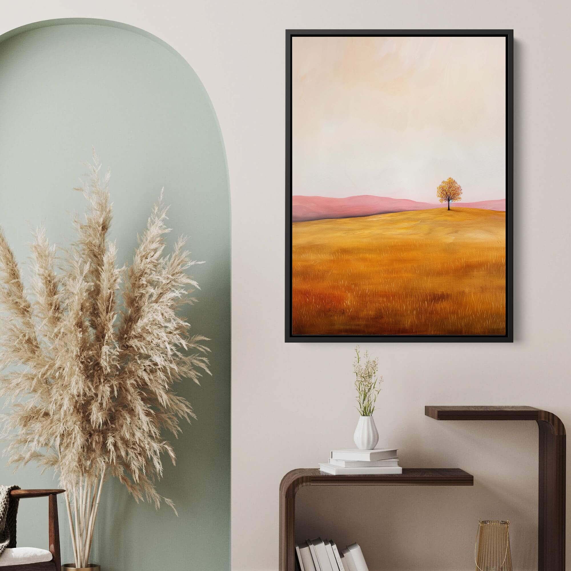 Blush Valley Tree Canvas Print