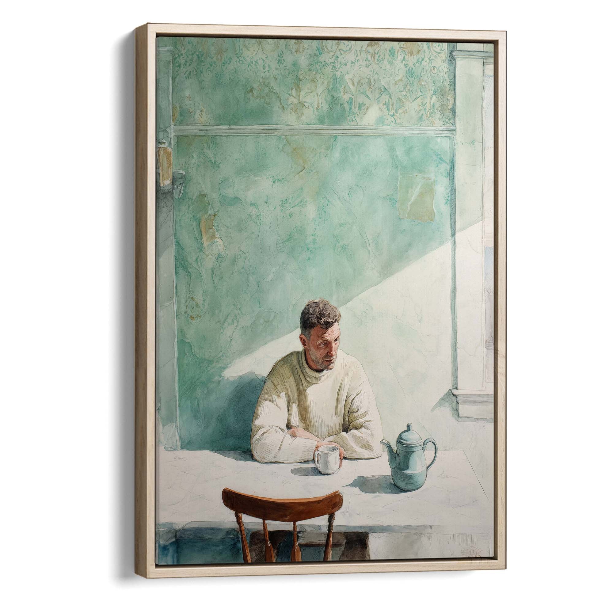 Breakfast for One Canvas Print Canvas Art Wildfrog Art