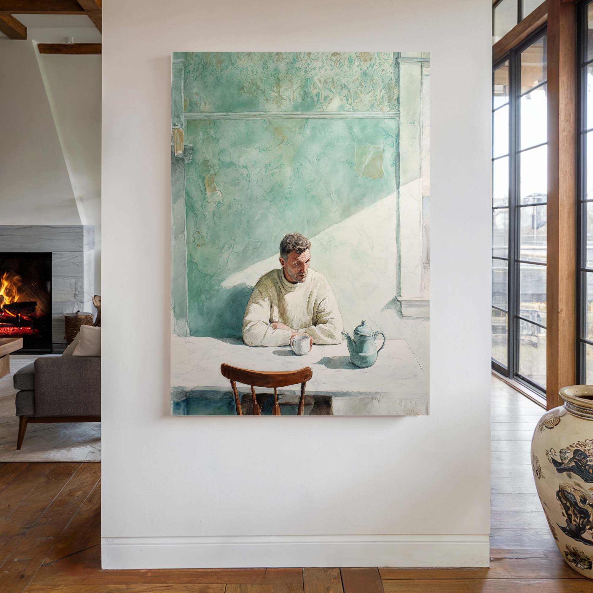 Breakfast for One Canvas Print Canvas Art Wildfrog Art