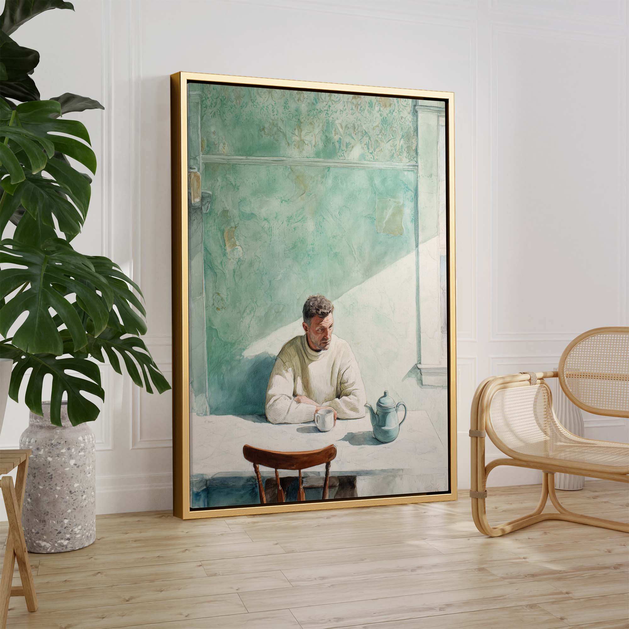 Breakfast for One Canvas Print Canvas Art Wildfrog Art