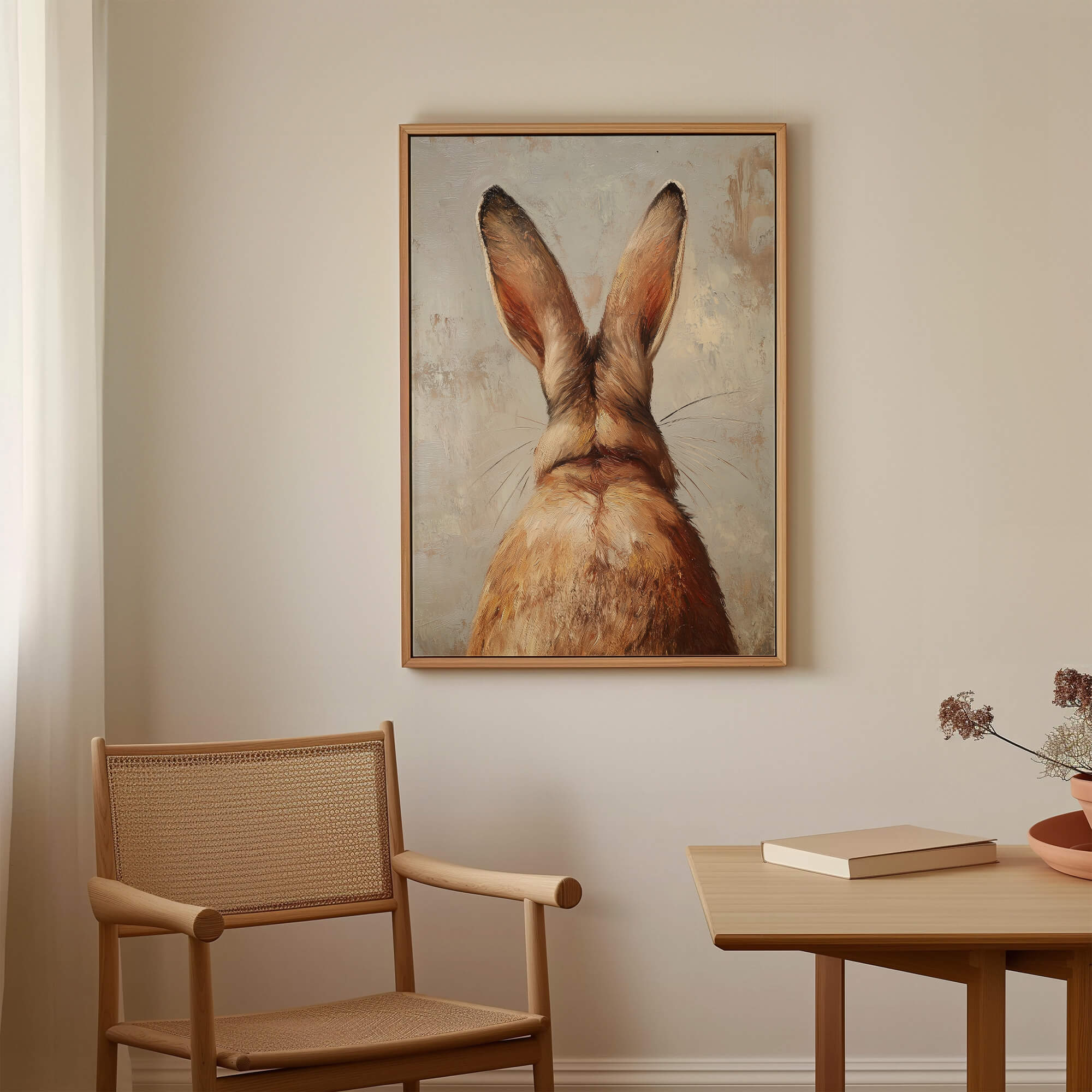 Bunny Back View Canvas Print Canvas Art Wildfrog Art
